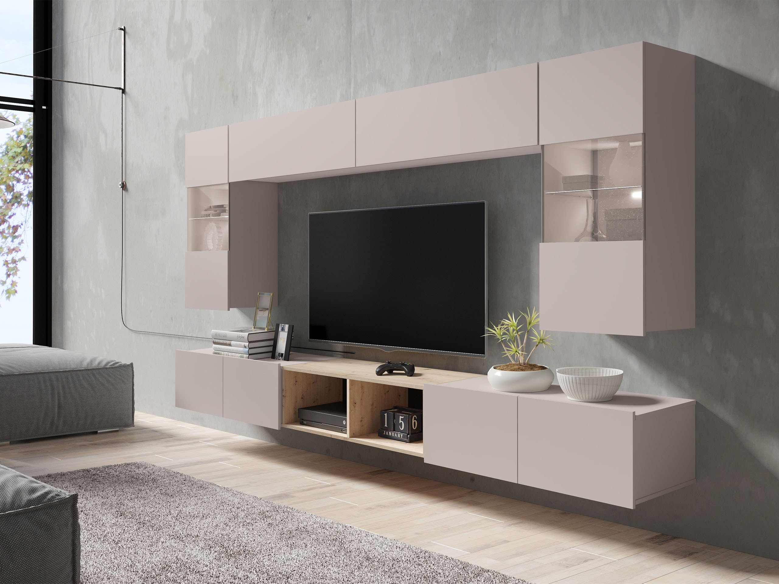 Armario de pared Tivdalu 102 (Cachemira)