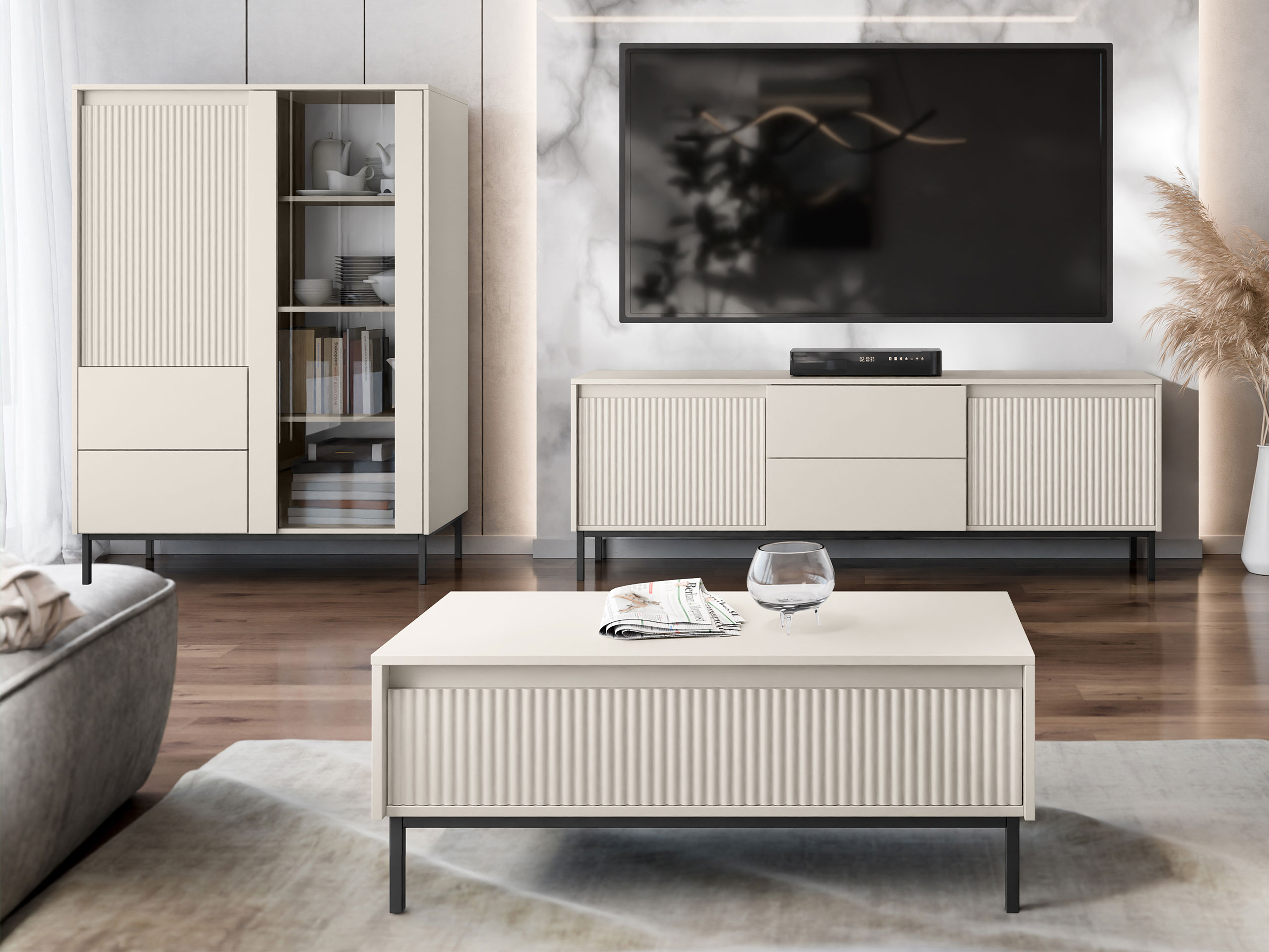 Conjunto de salón Comfivo Delruva V (Cachemira)