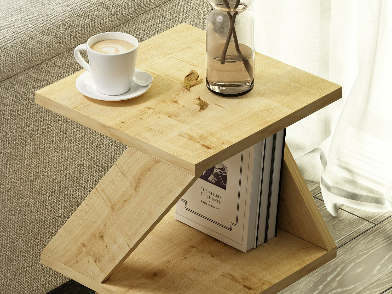 Mesa auxiliar Kailua 1298 (Luminoso madera)