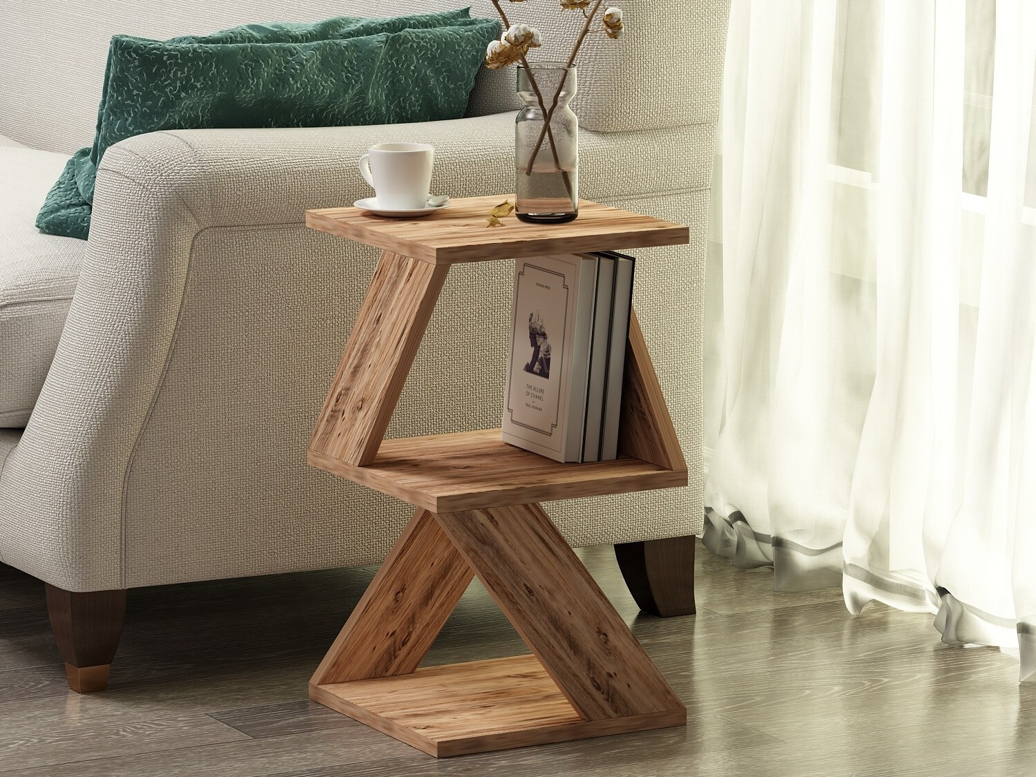 Mesa auxiliar Kailua 1298 (Pino)