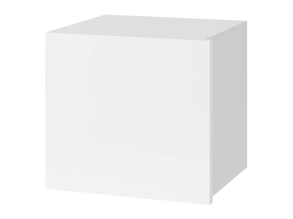Armario de pared Tivdalu 124 (Blanco + Blanco brillante)