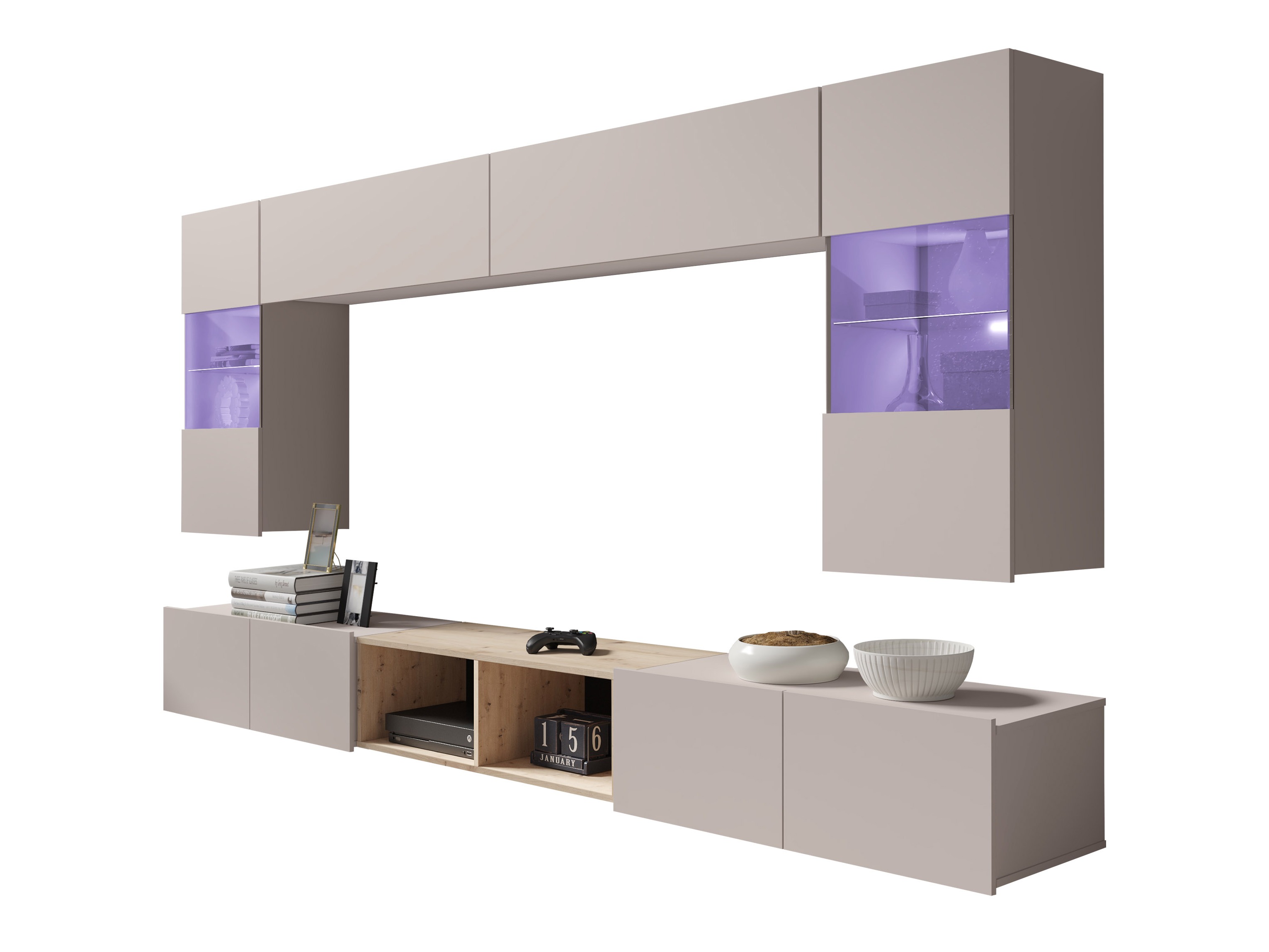 Conjunto de salón Remus XXIV (Cachemira + Roble Artisan)