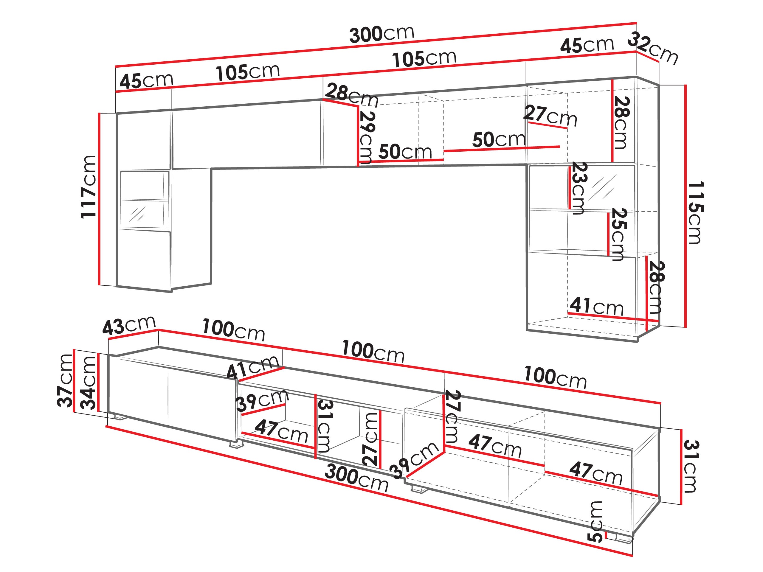 Conjunto de salón Tivdalu 144 (Cachemira + Roble Artisan)