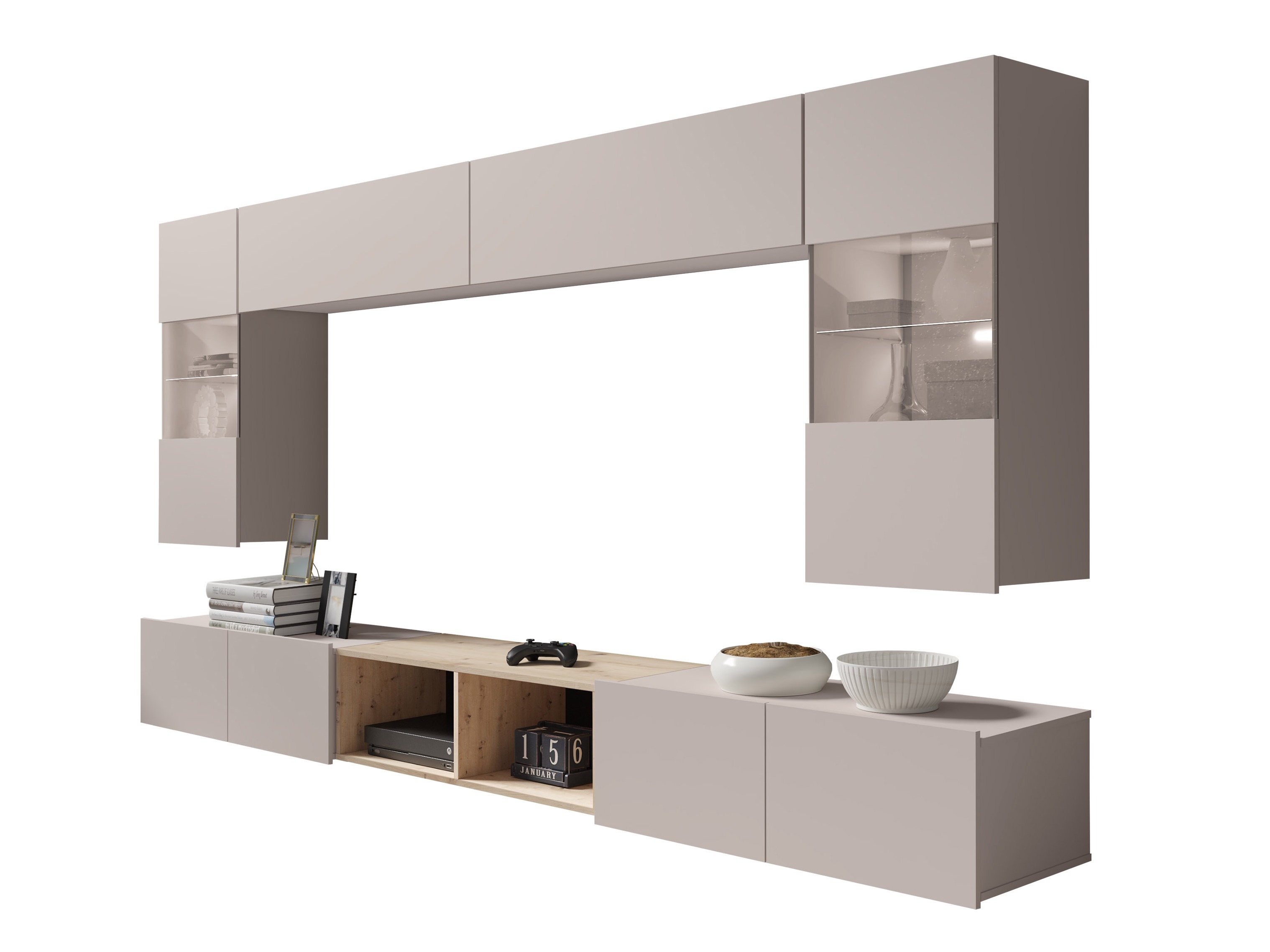 Conjunto de salón Tivdalu 144 (Cachemira + Roble Artisan)