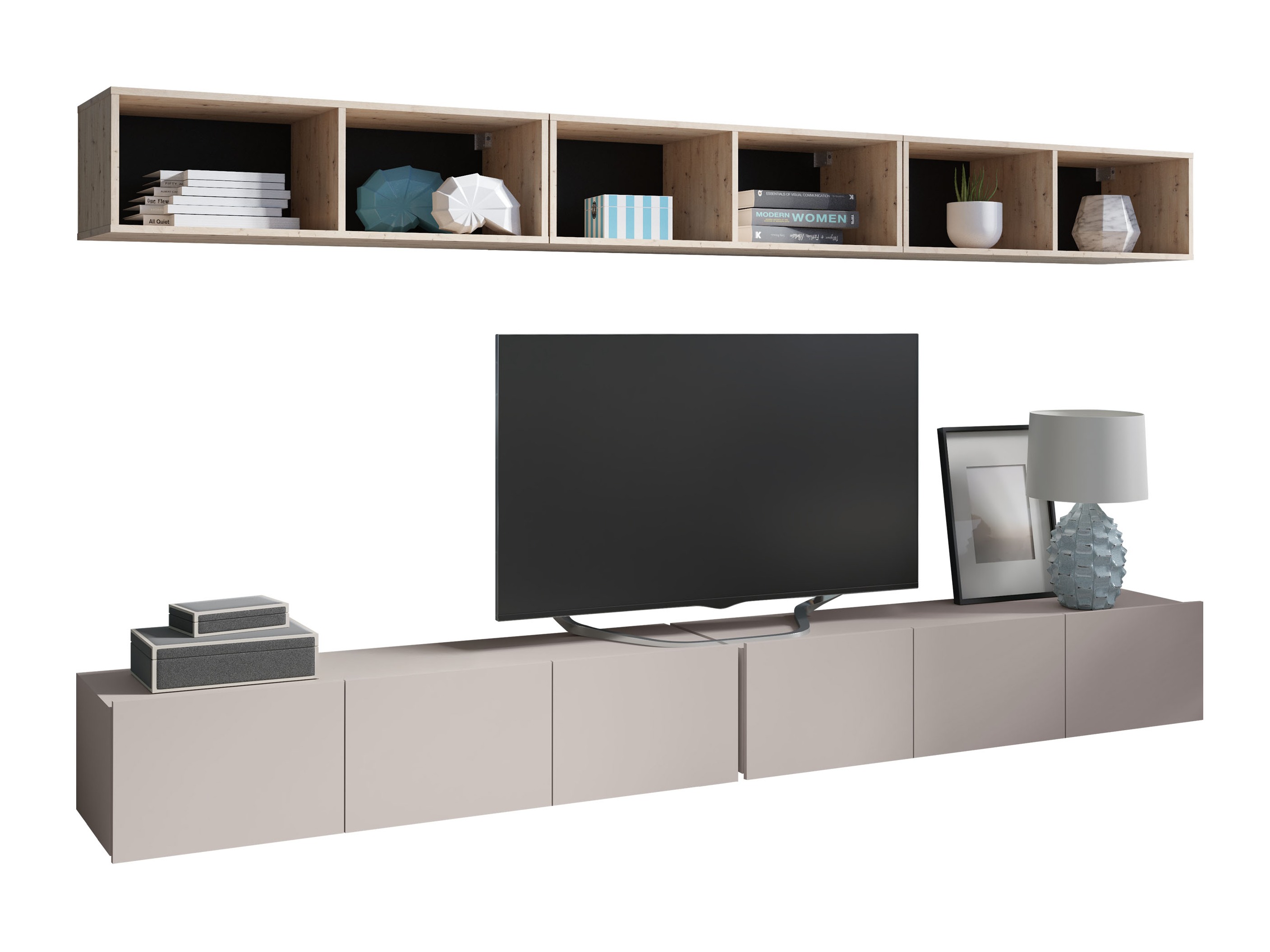 Conjunto de salón Tivdalu 153 (Cachemira + Roble Artisan)