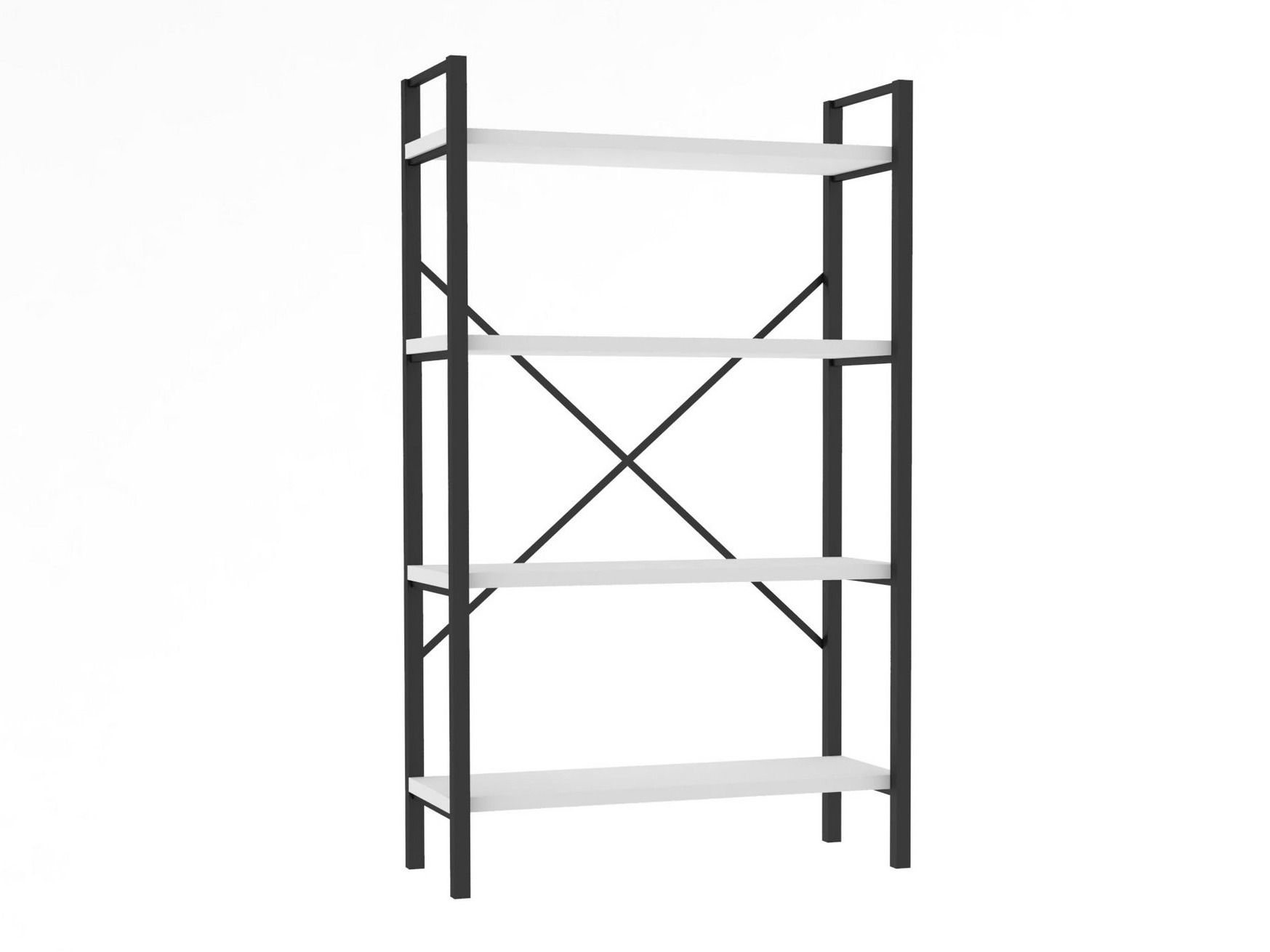 Estantería Kailua 2598 (Blanco + Negro)