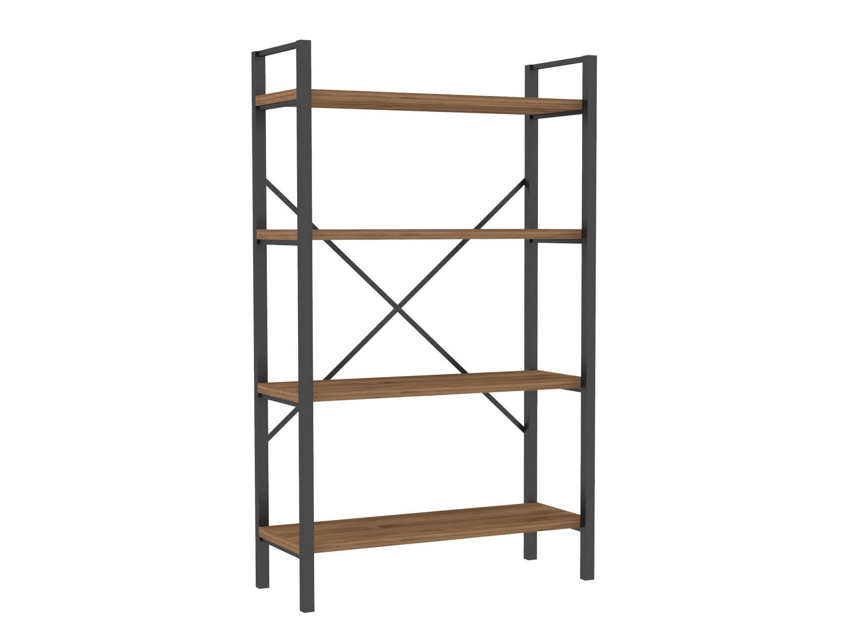 Estantería Kailua 2598 (Nogal + Negro)