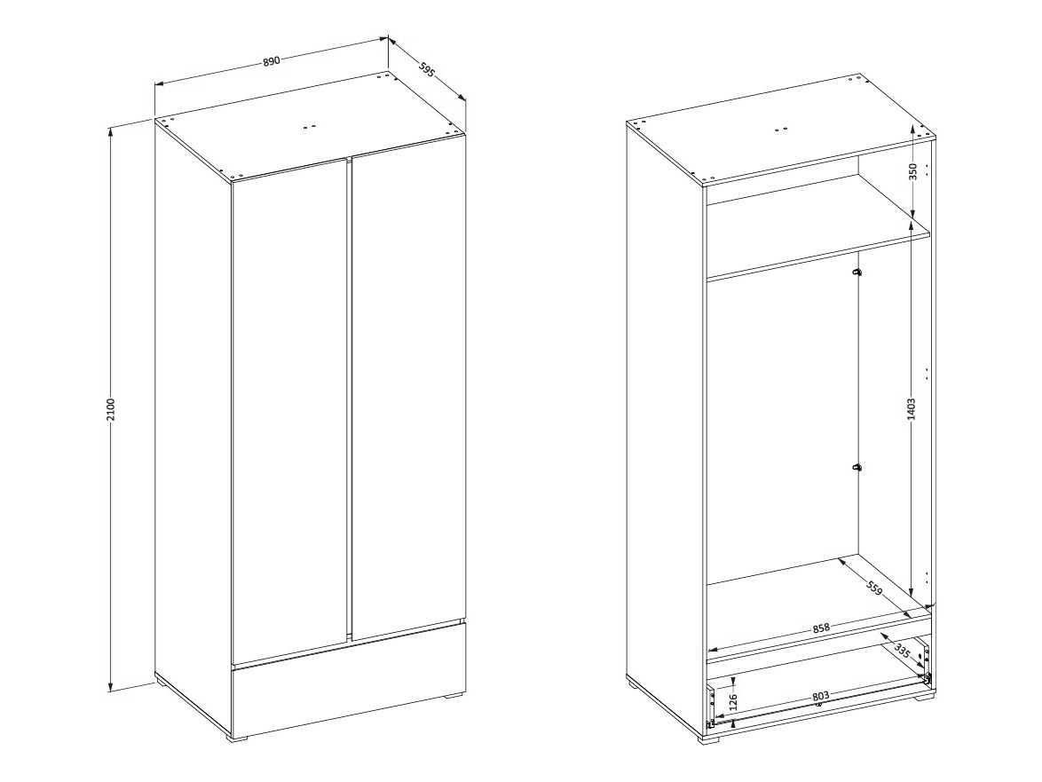 Armario Alfere 118 (Blanco)