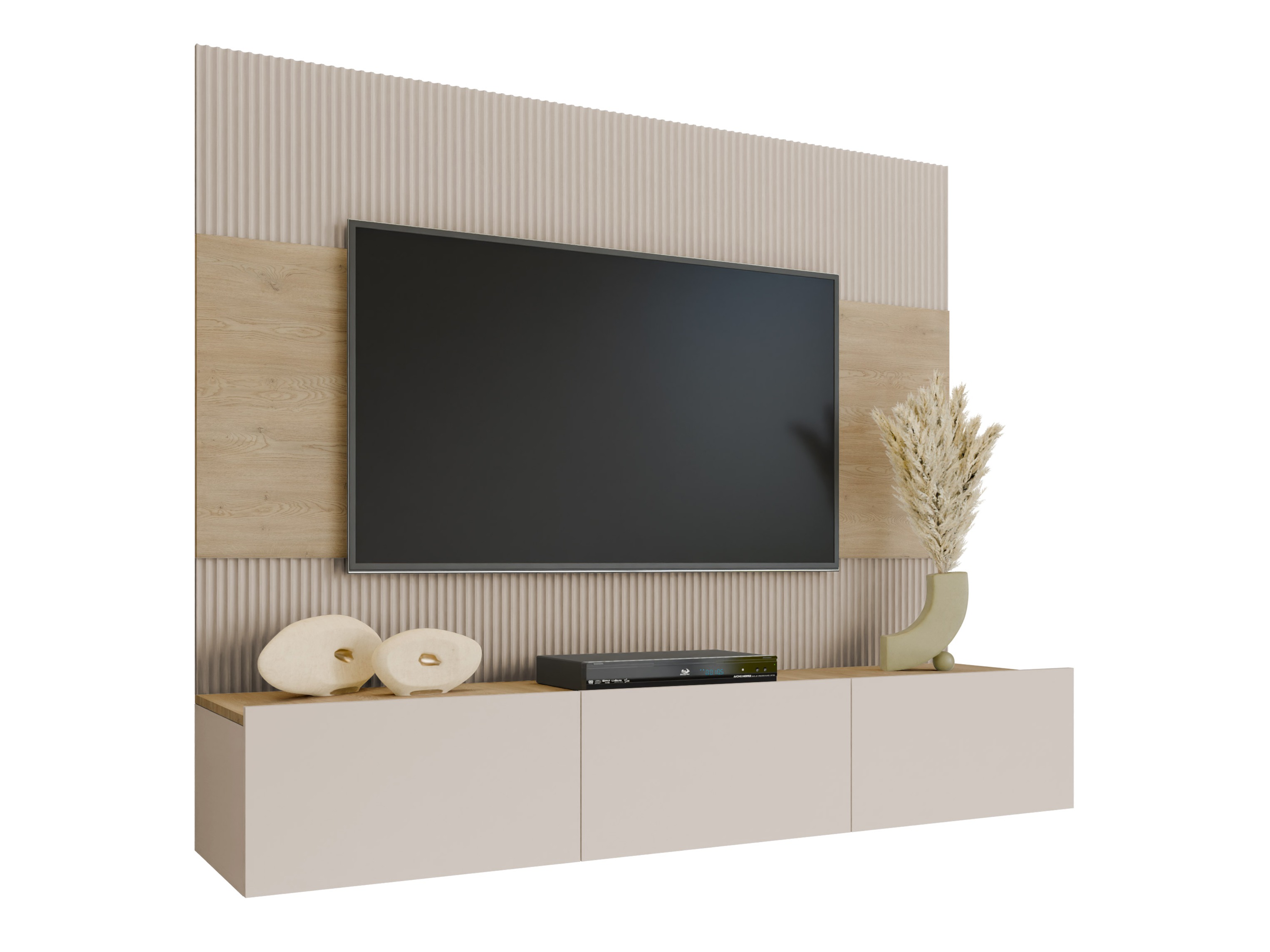 Conjunto de salón Comfivo 370 (Beige + Roble)