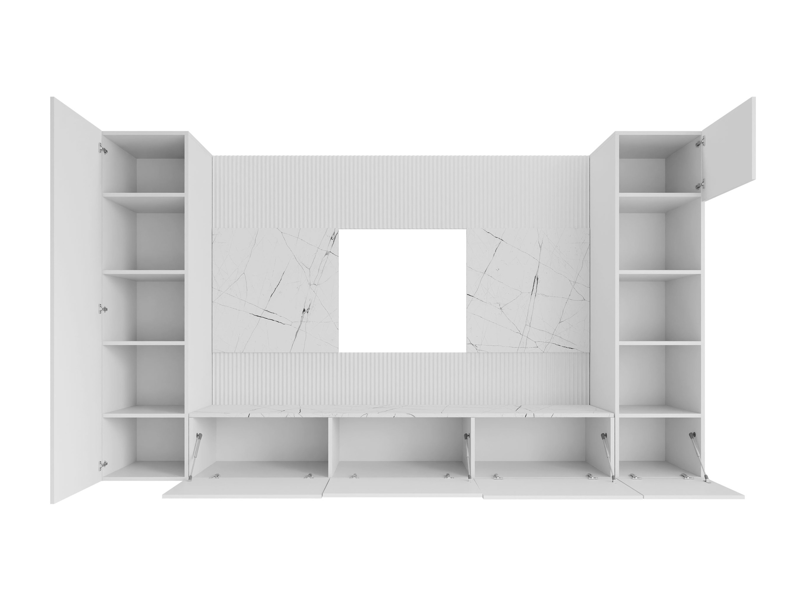 Conjunto de salón Comfivo Salix IV (Negro + Mármol negro)