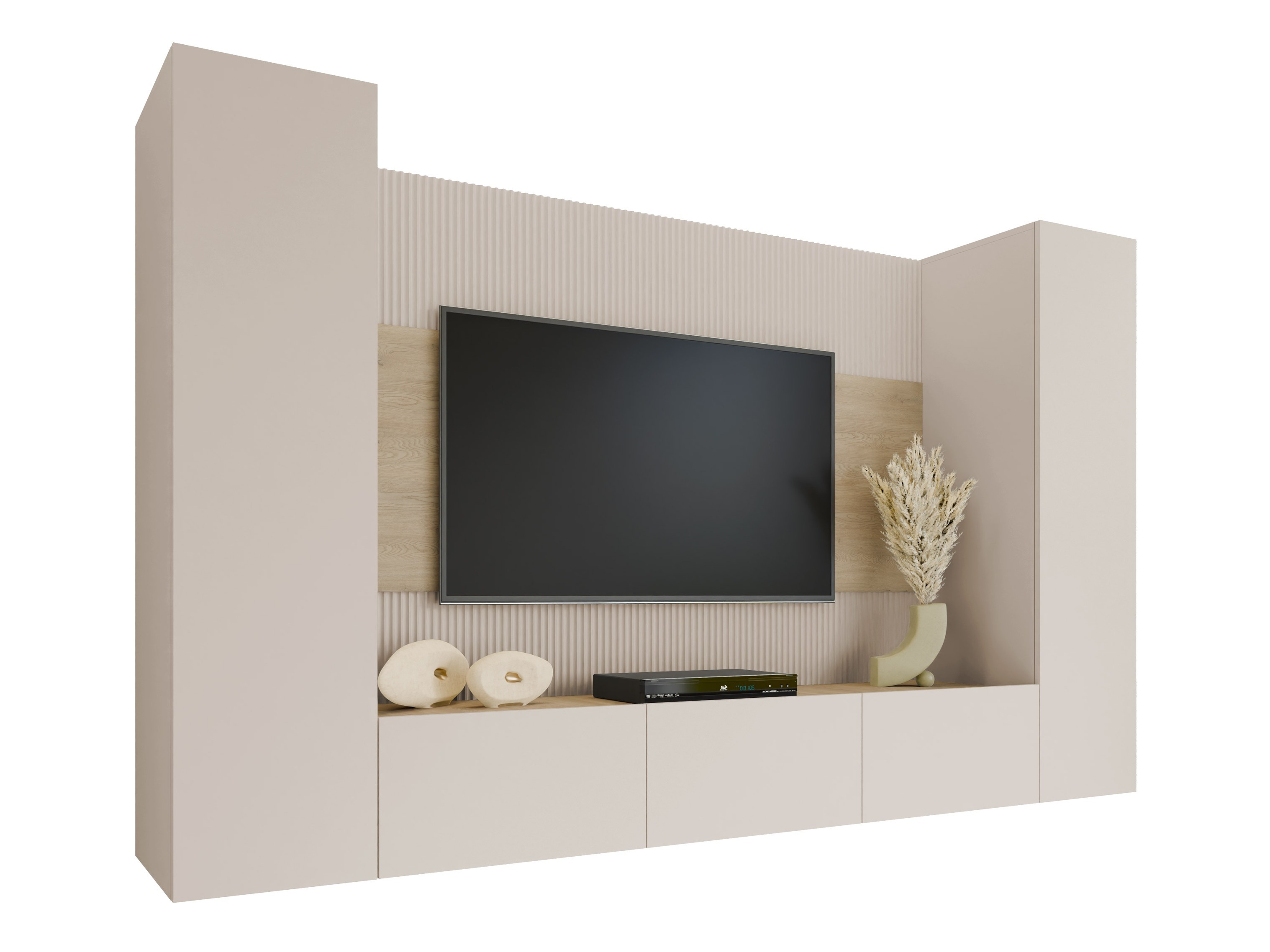 Conjunto de salón Comfivo Salix V (Beige + Roble)