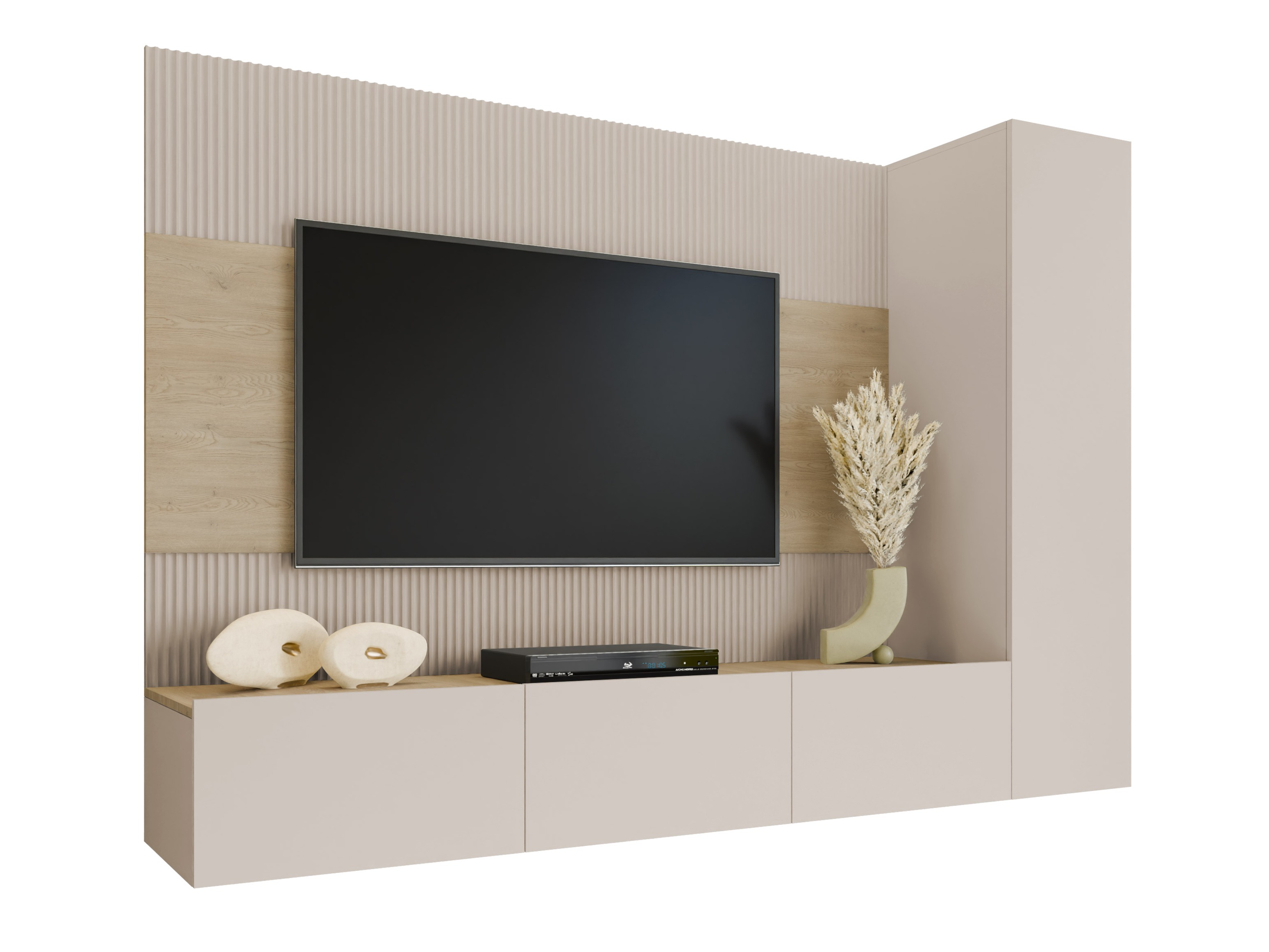 Conjunto de salón Comfivo Salix VI (Beige + Roble Cremona)