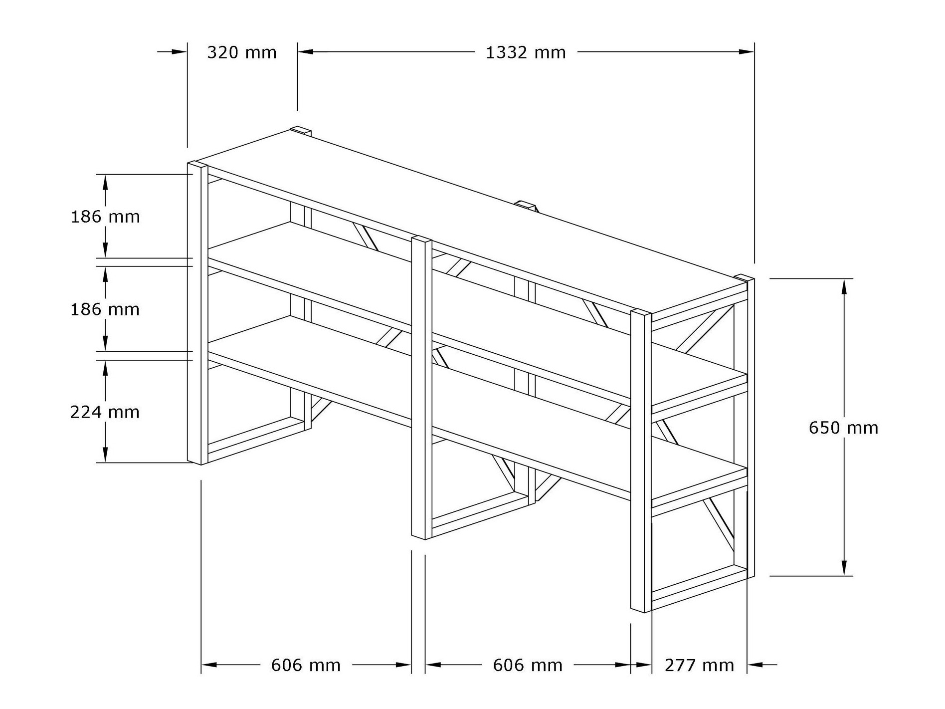 Estantería Kailua 2603