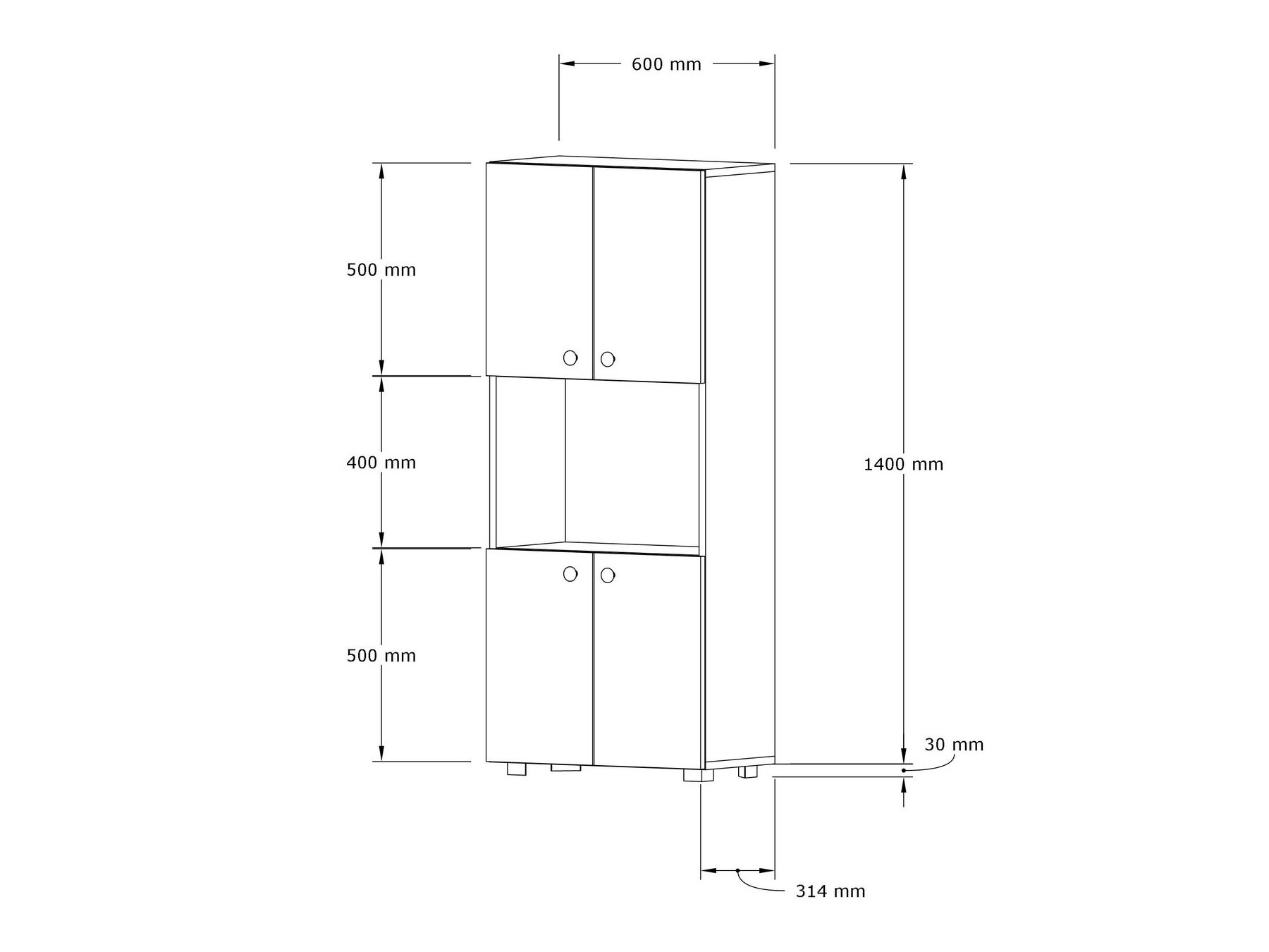 Estantería Kailua 2610