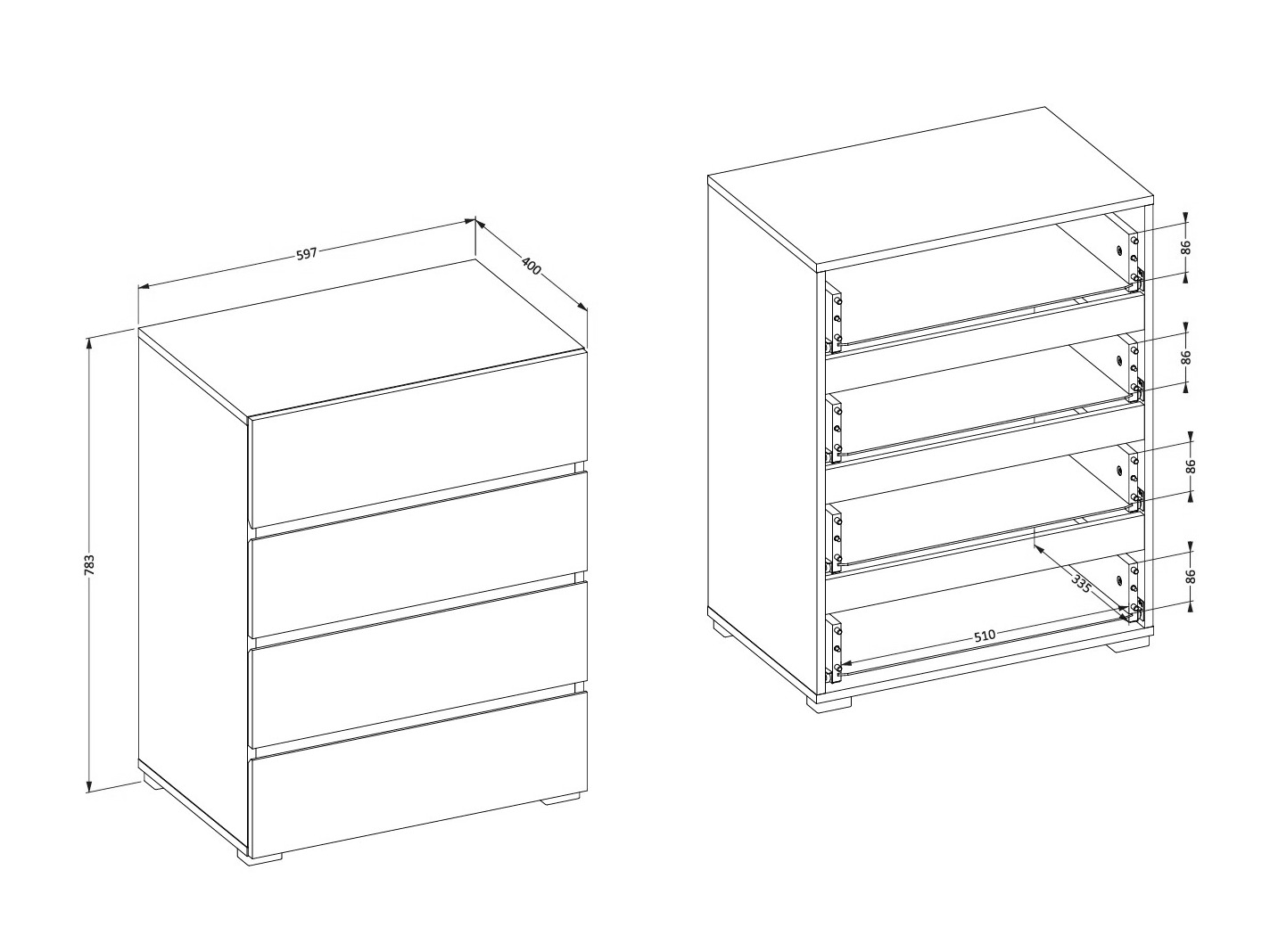 Cómoda Alfere 111 (Verde)