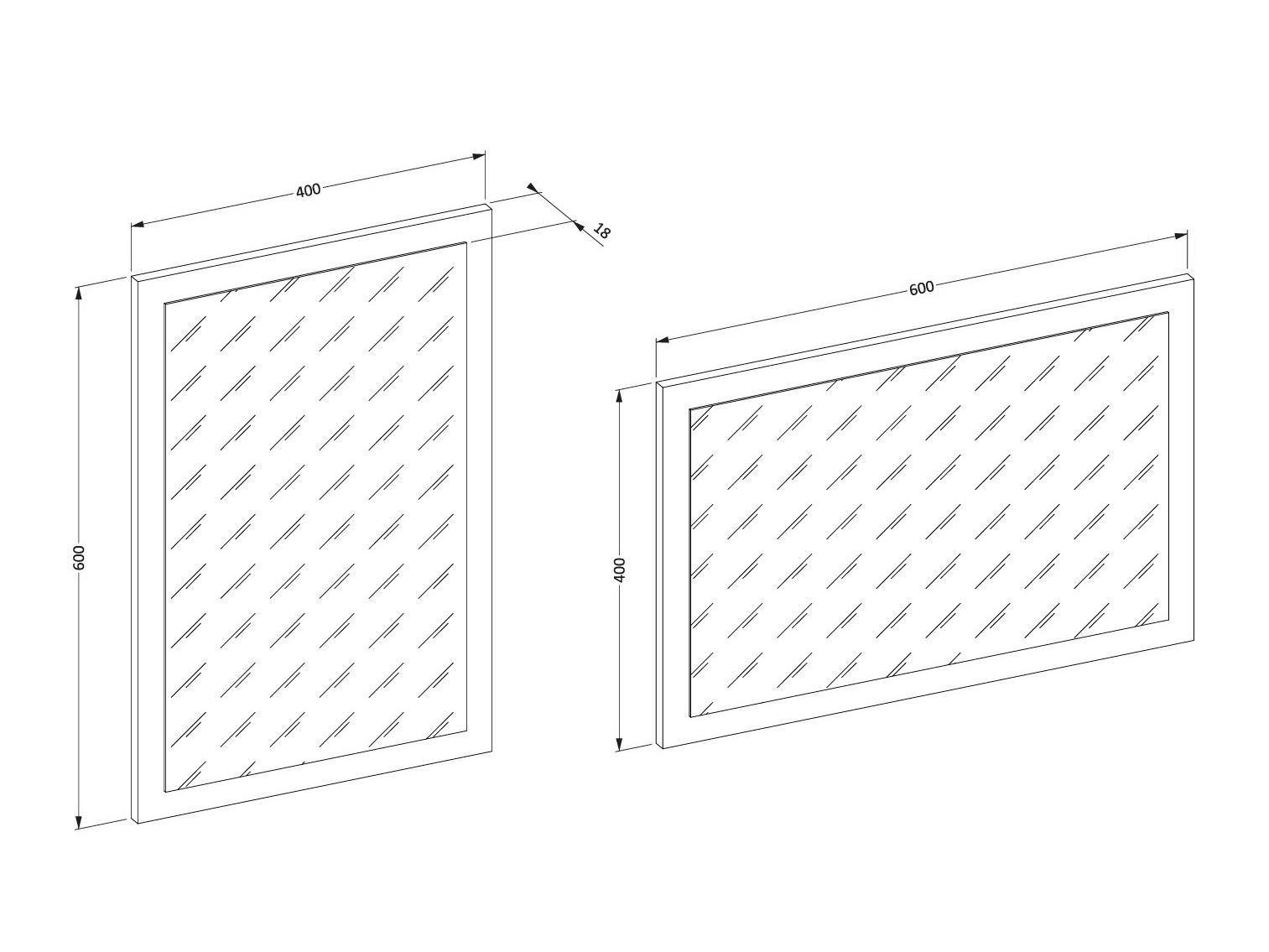 Espejo Alfere 115 (Blanco)