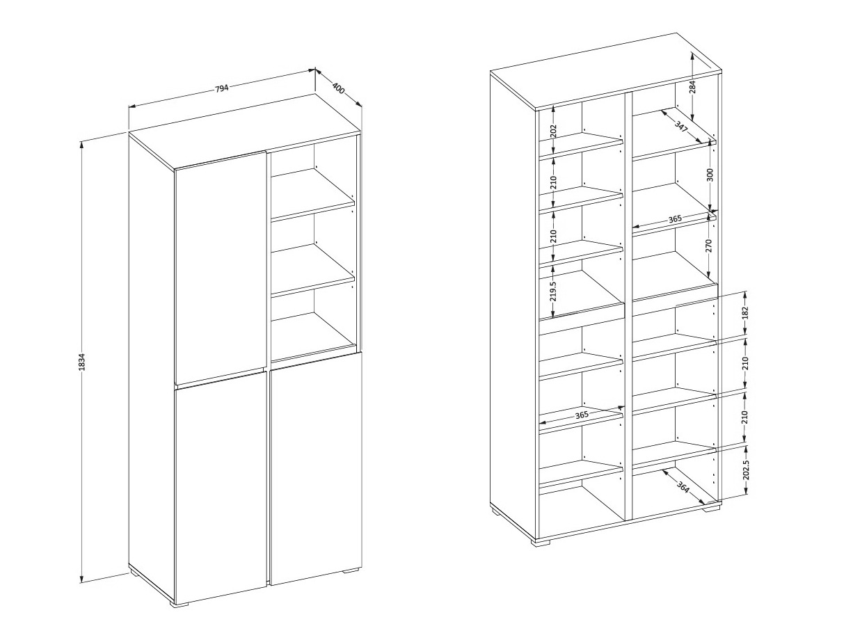 Estante para zapatos Alfere 116 (Blanco)
