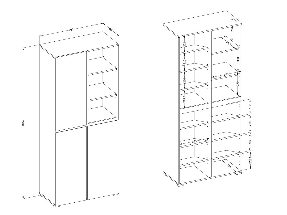Estante para zapatos Alfere 116 (Congo)