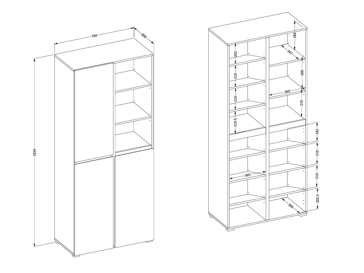 Estante para zapatos Alfere 116 (Verde)