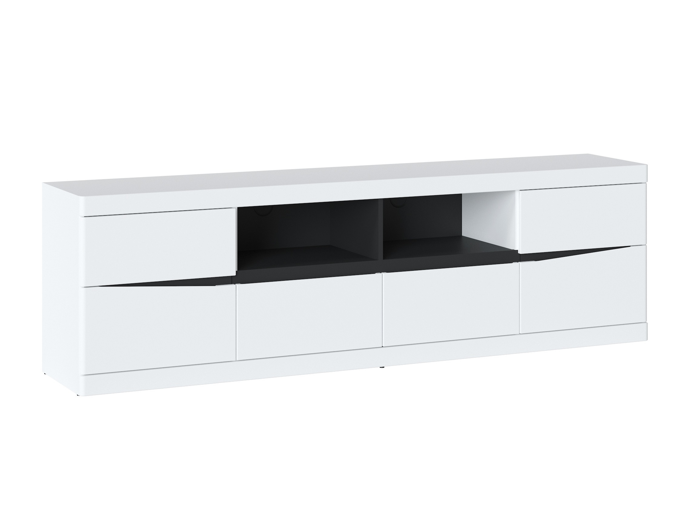 Mueble TV Venlori 122 (Blanco + Grafito)