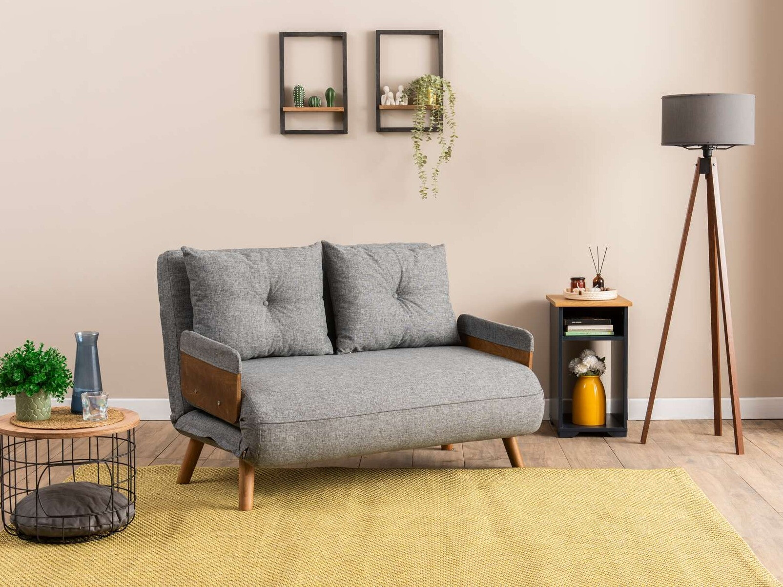 Sofá-cama Altadena 606 (Gris claro)