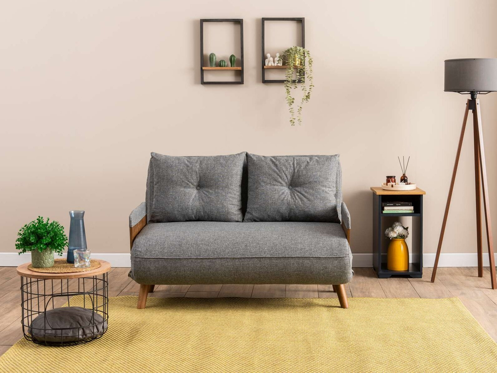 Sofá-cama Altadena 606 (Gris claro)