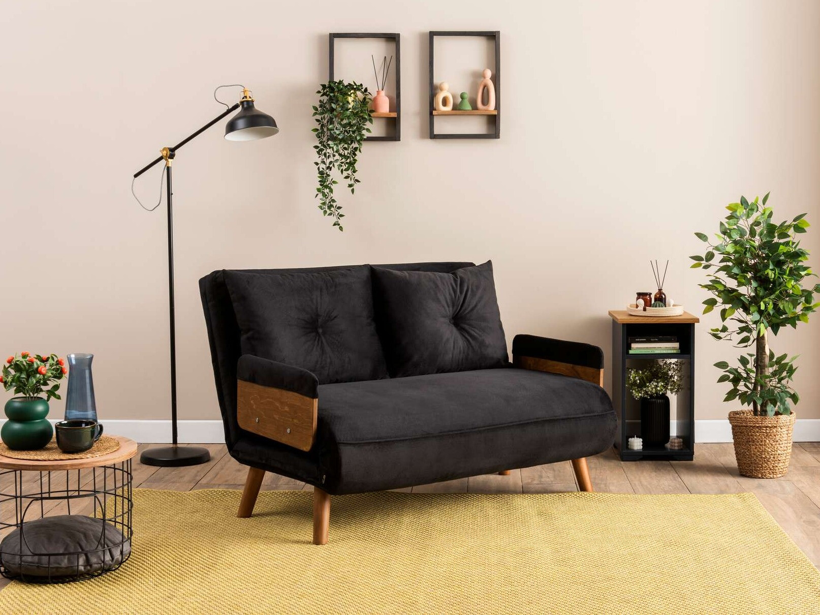 Sofá cama Altadena 606 (Negro)