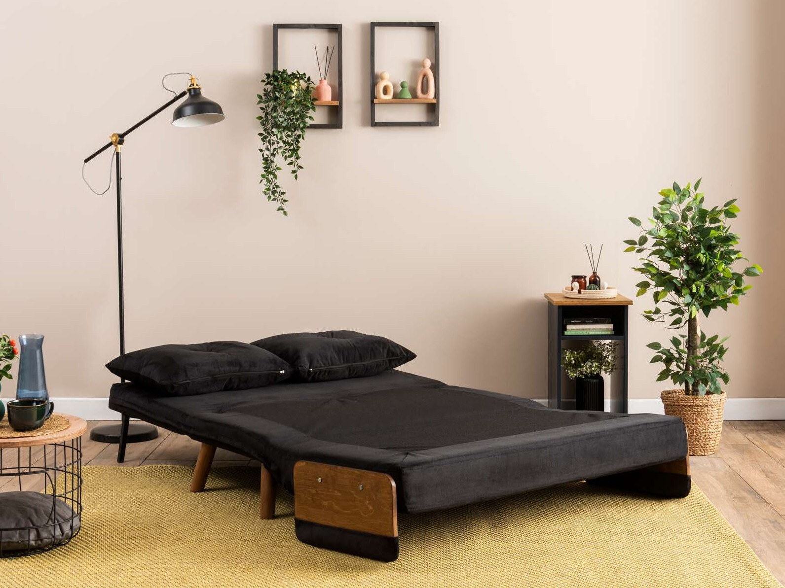 Sofá-cama Altadena 606 (Negro)