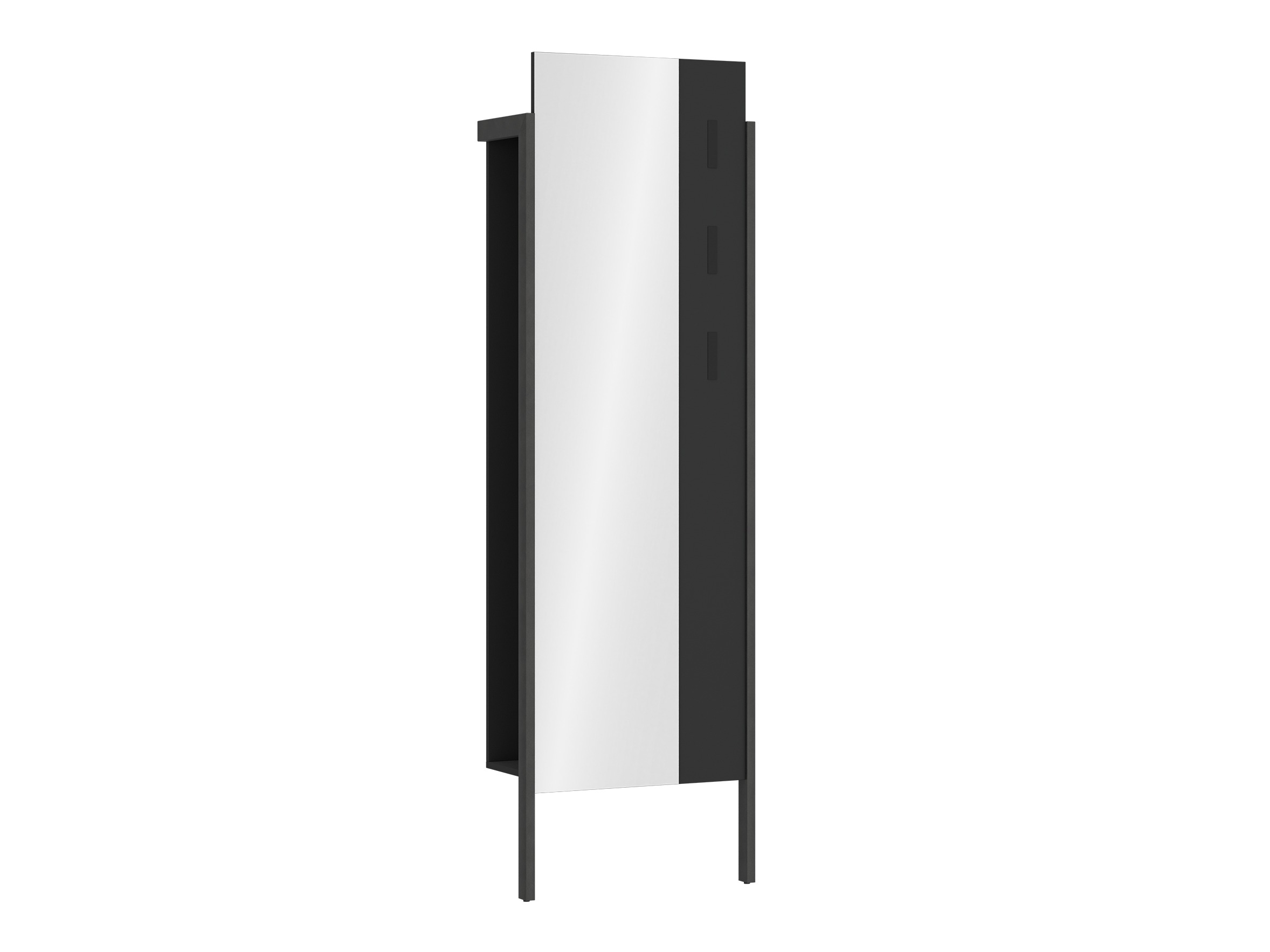 Perchero Ontario 147 (Antracita + Madera gris)