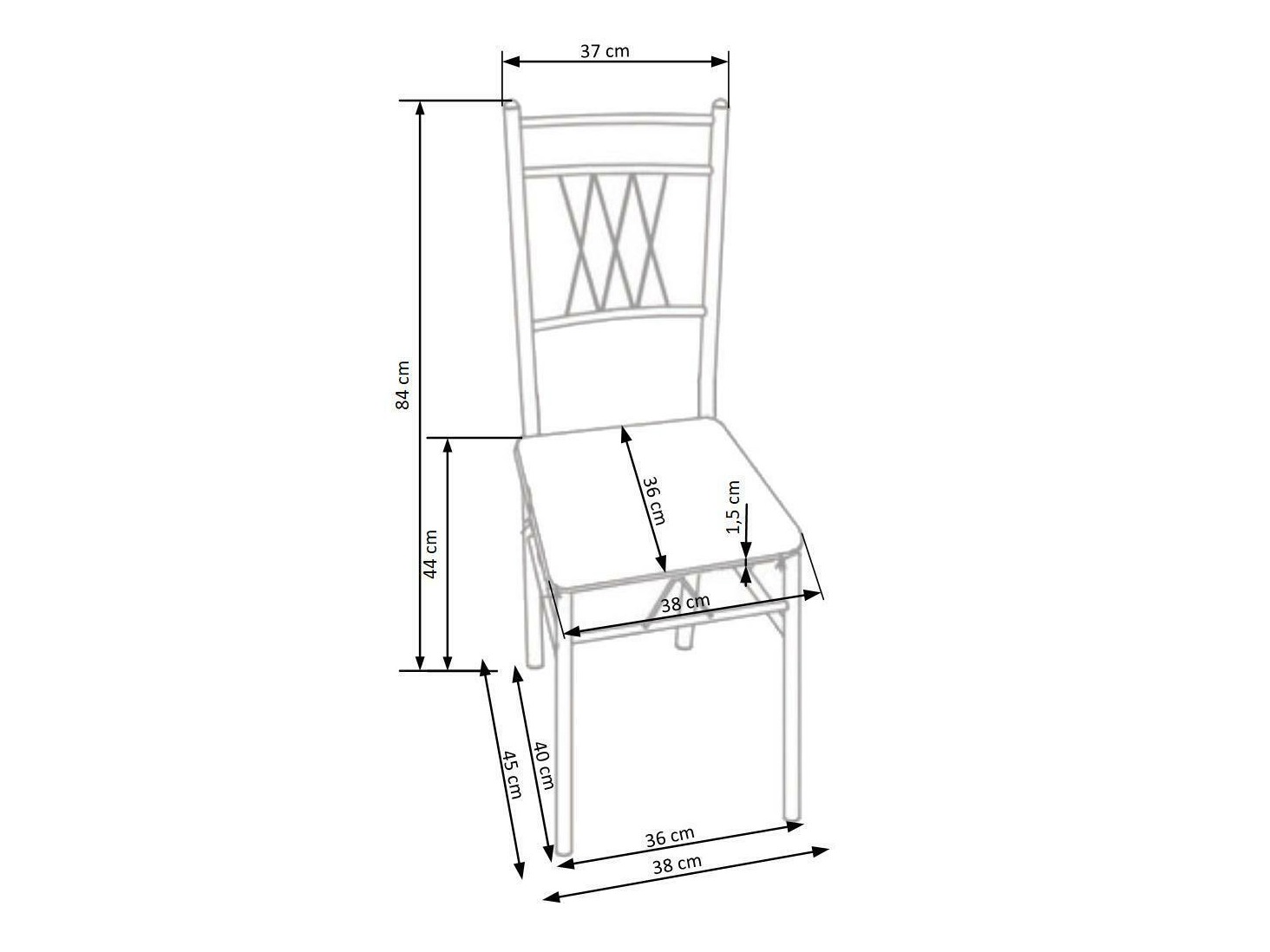 Conjunto de mesas y sillas para comedor Houston 1251 (Roble + Negro)