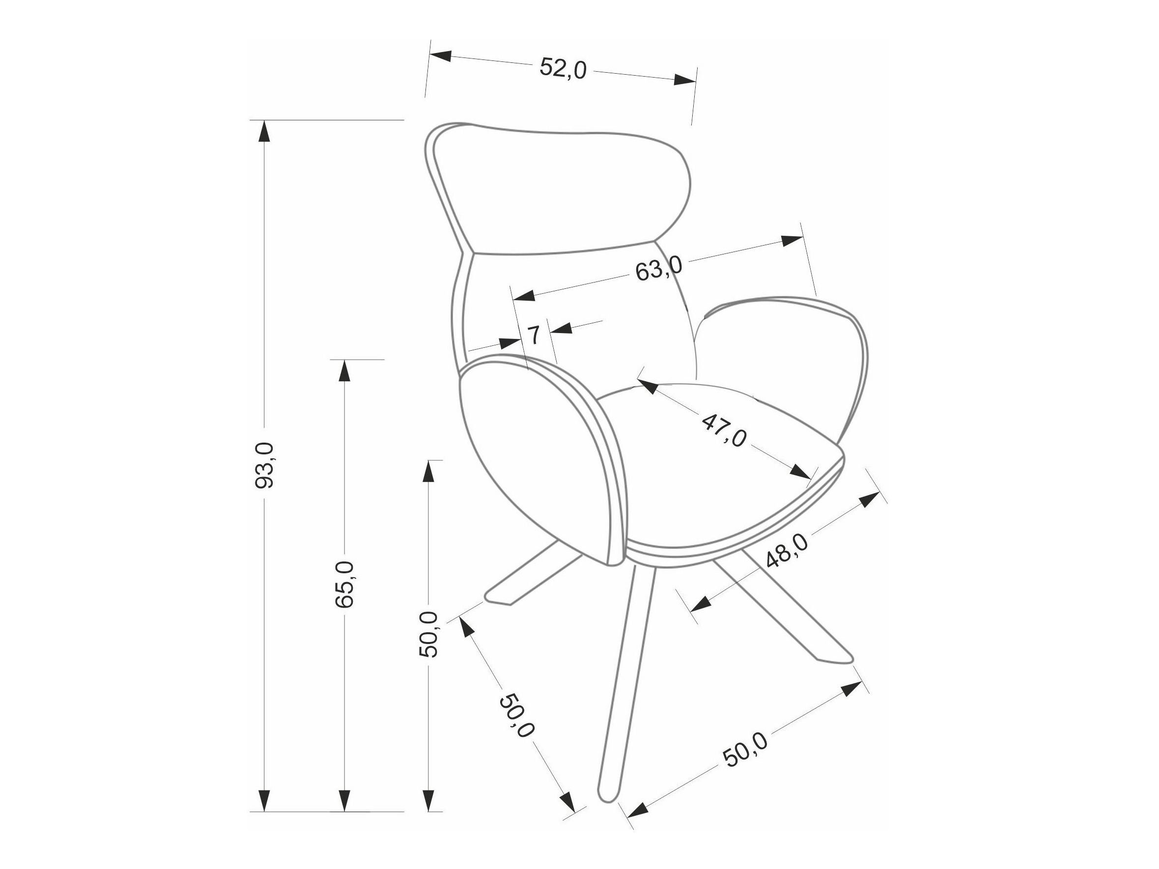 Silla Houston 2041 (Beige + Nogal)