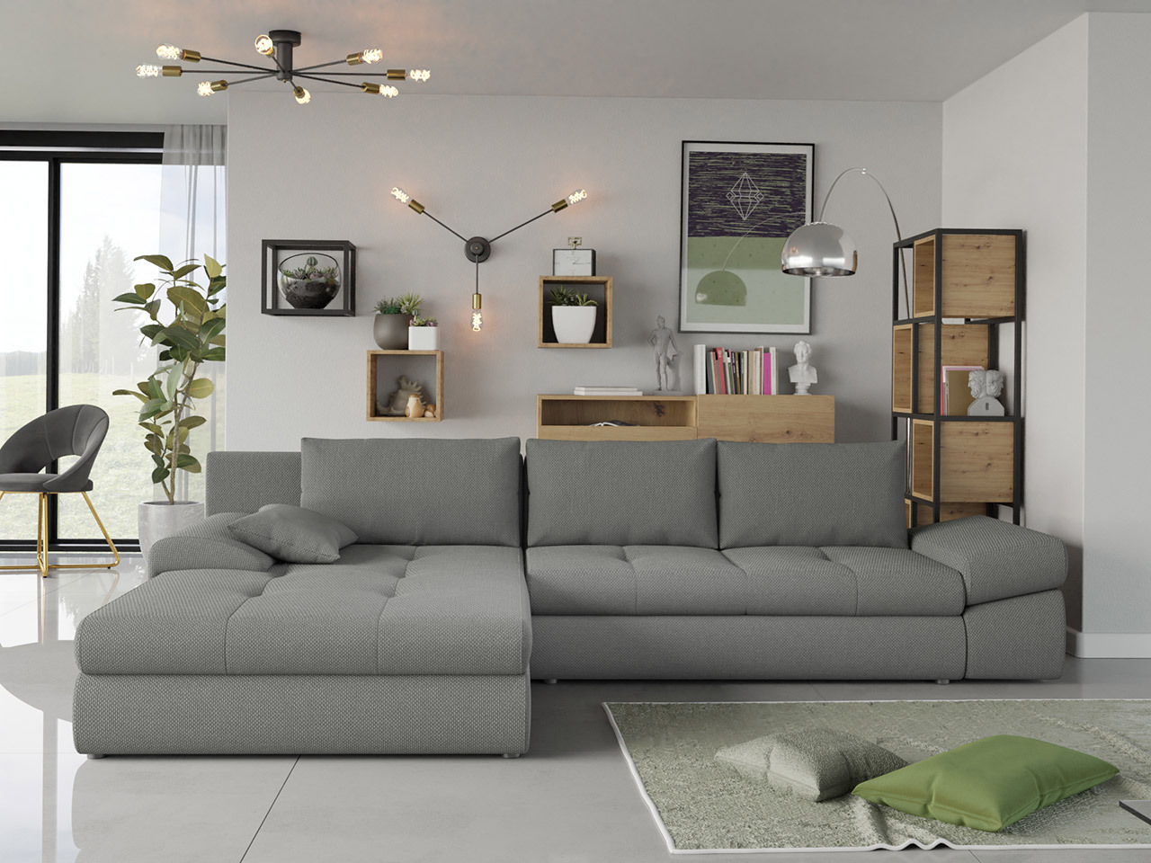 Sofá rinconero Lincoln 124 (Inari 91)