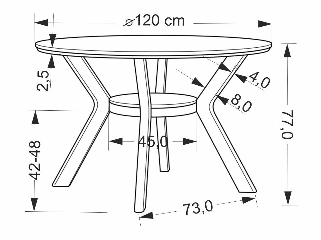 Conjunto de mesas y sillas para comedor Houston 1985