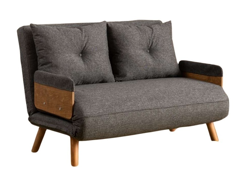 Sofá-cama Altadena 606 (Gris oscuro)