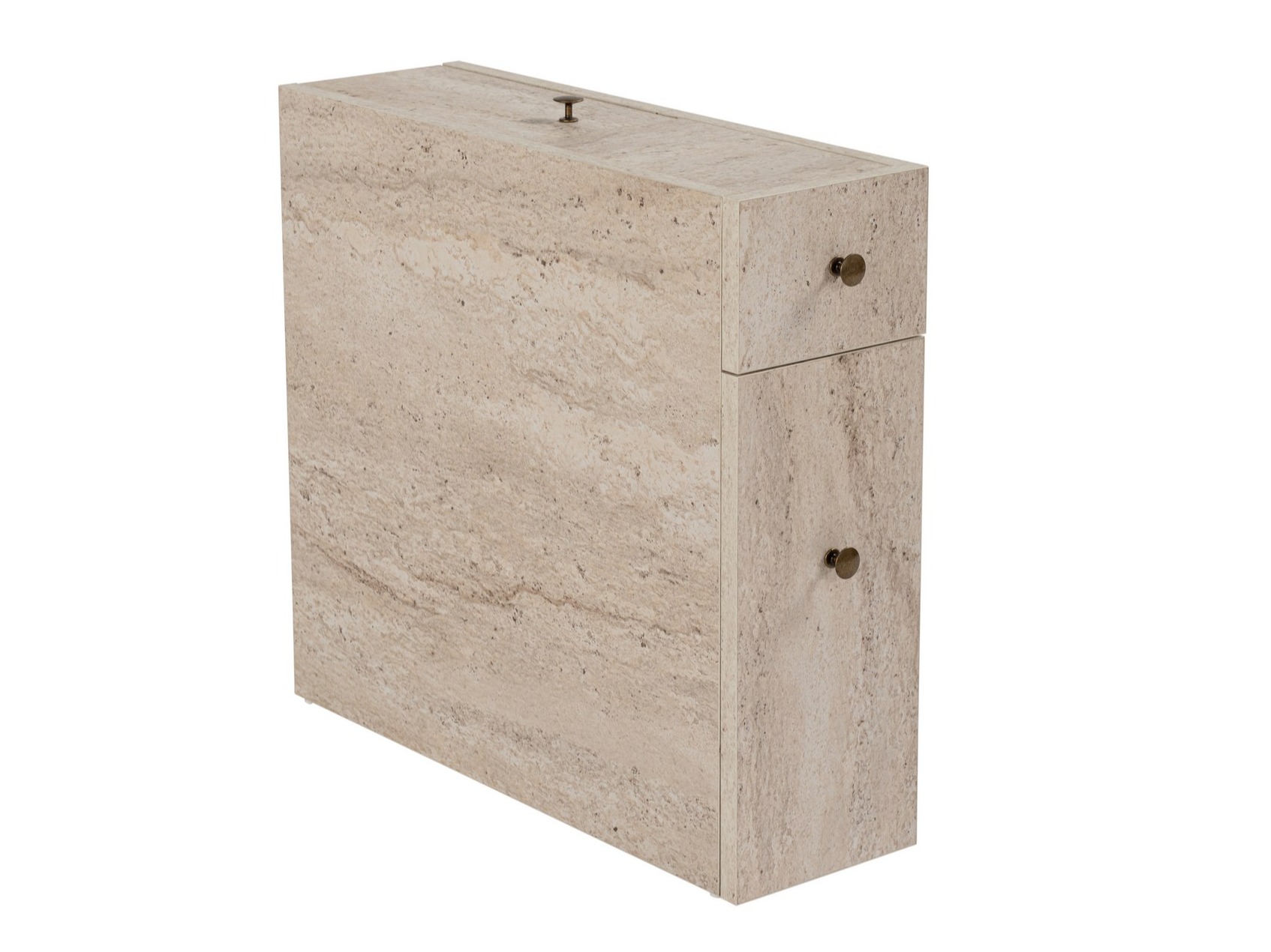 Armario de pie para baño Kailua 183 (Travertino claro)