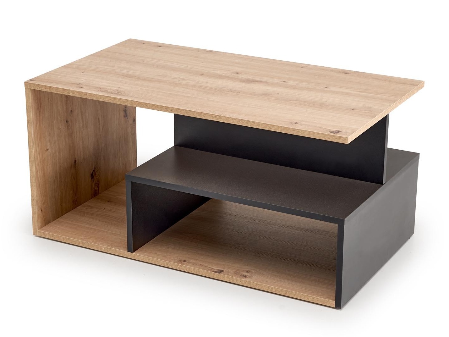 Mesa de centro Houston 1991 (Negro + Roble Artisan)