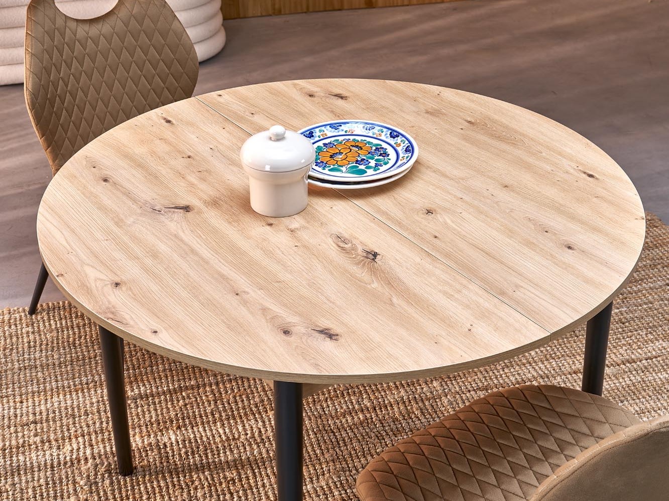 Mesa Houston 1990 (Negro + Roble Artisan)