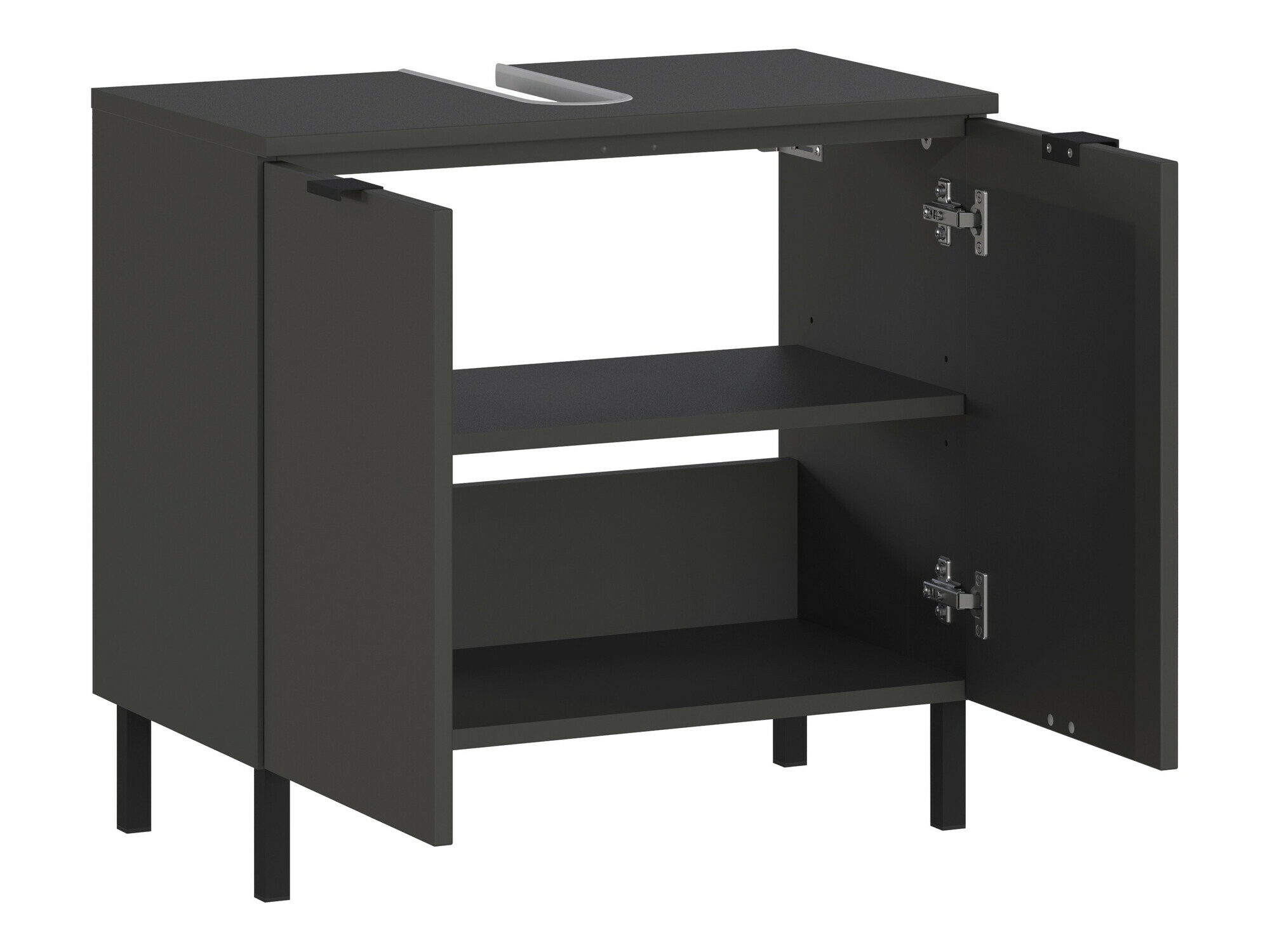 Armario de baño de pie para lavabo Felfere 100 (Antracita)