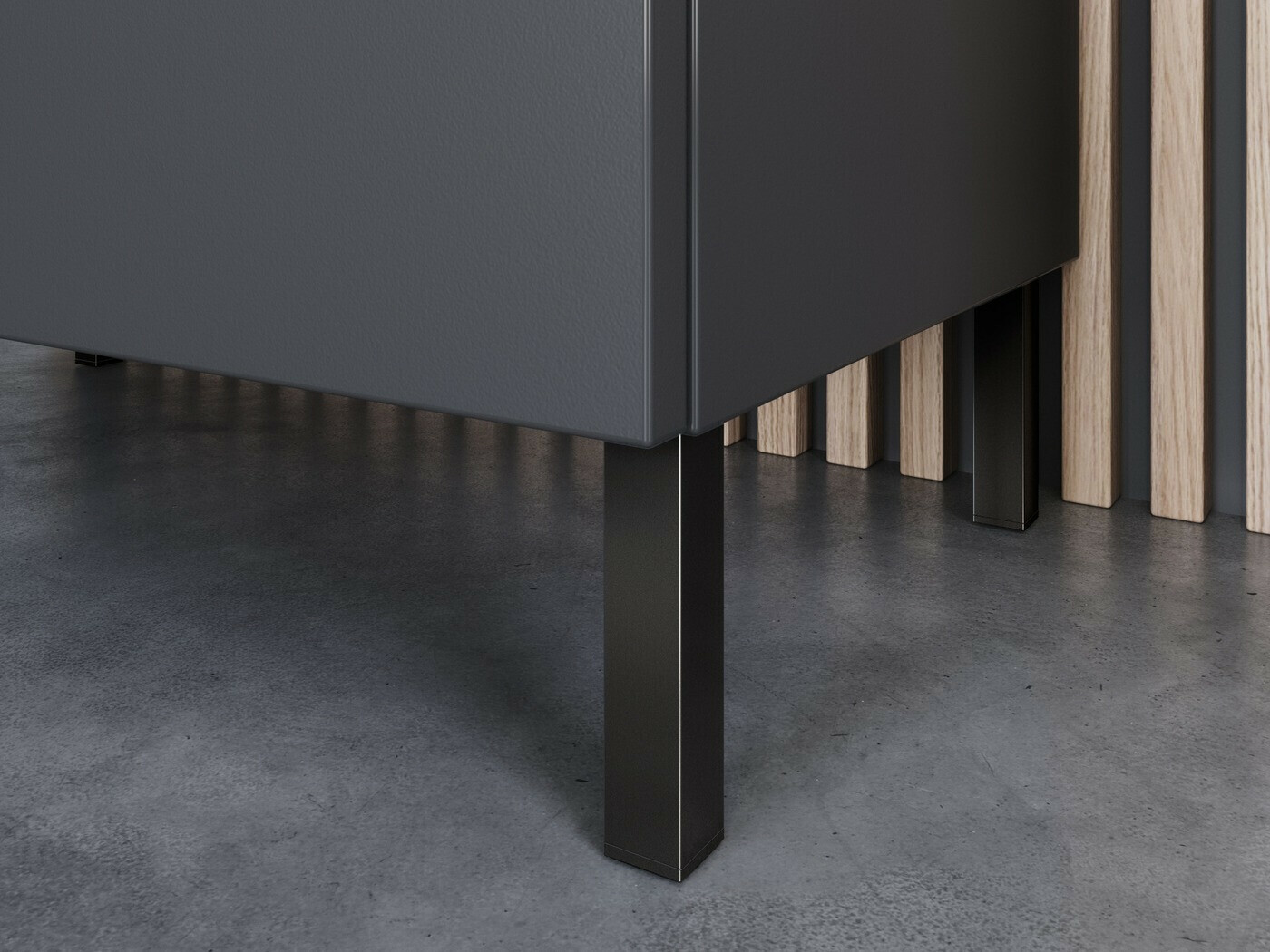 Armario de pie para baño Felfere 101 (Antracita)