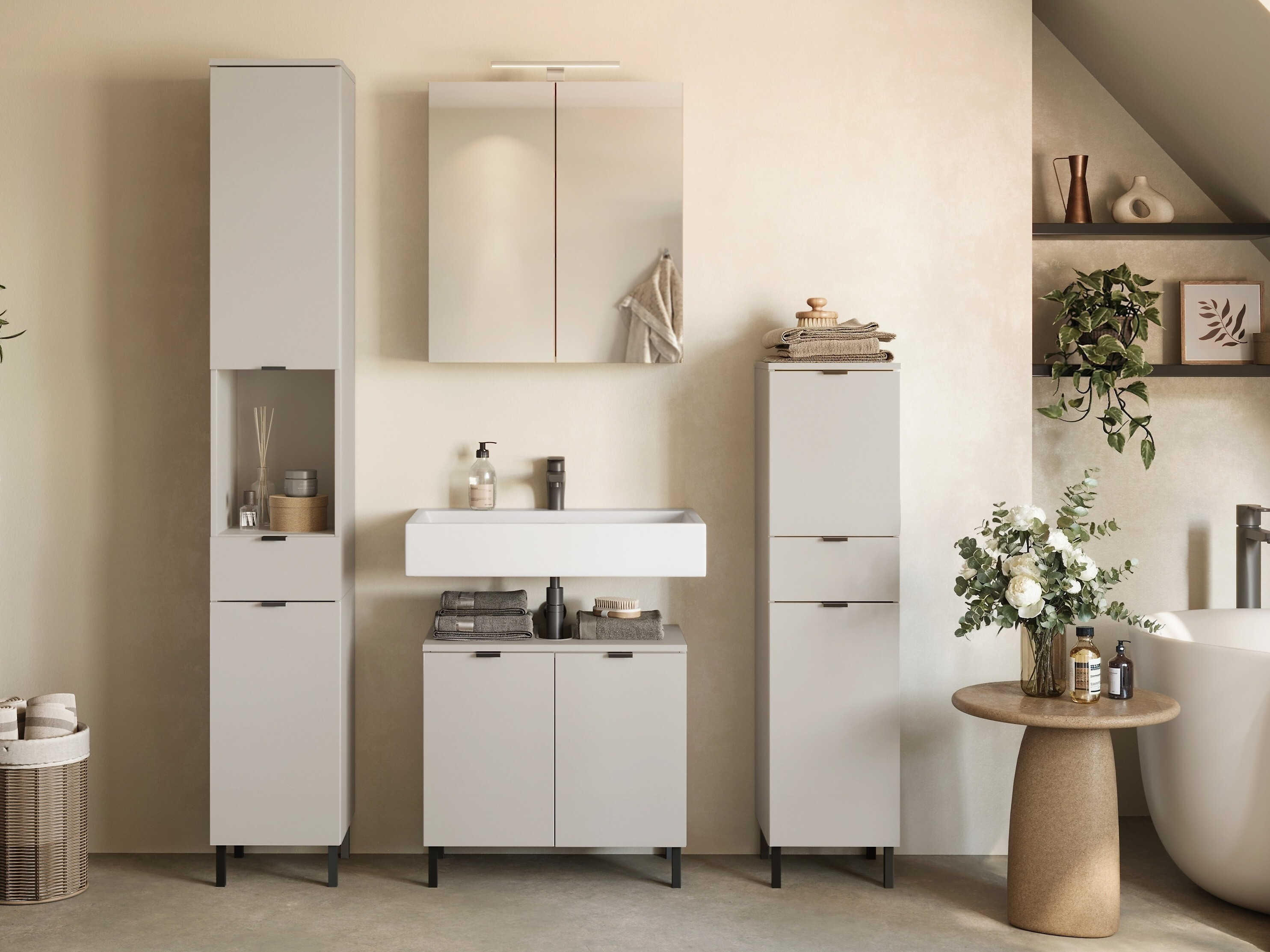 Conjunto de mueble de baño Felfere 108 (Cachemira)