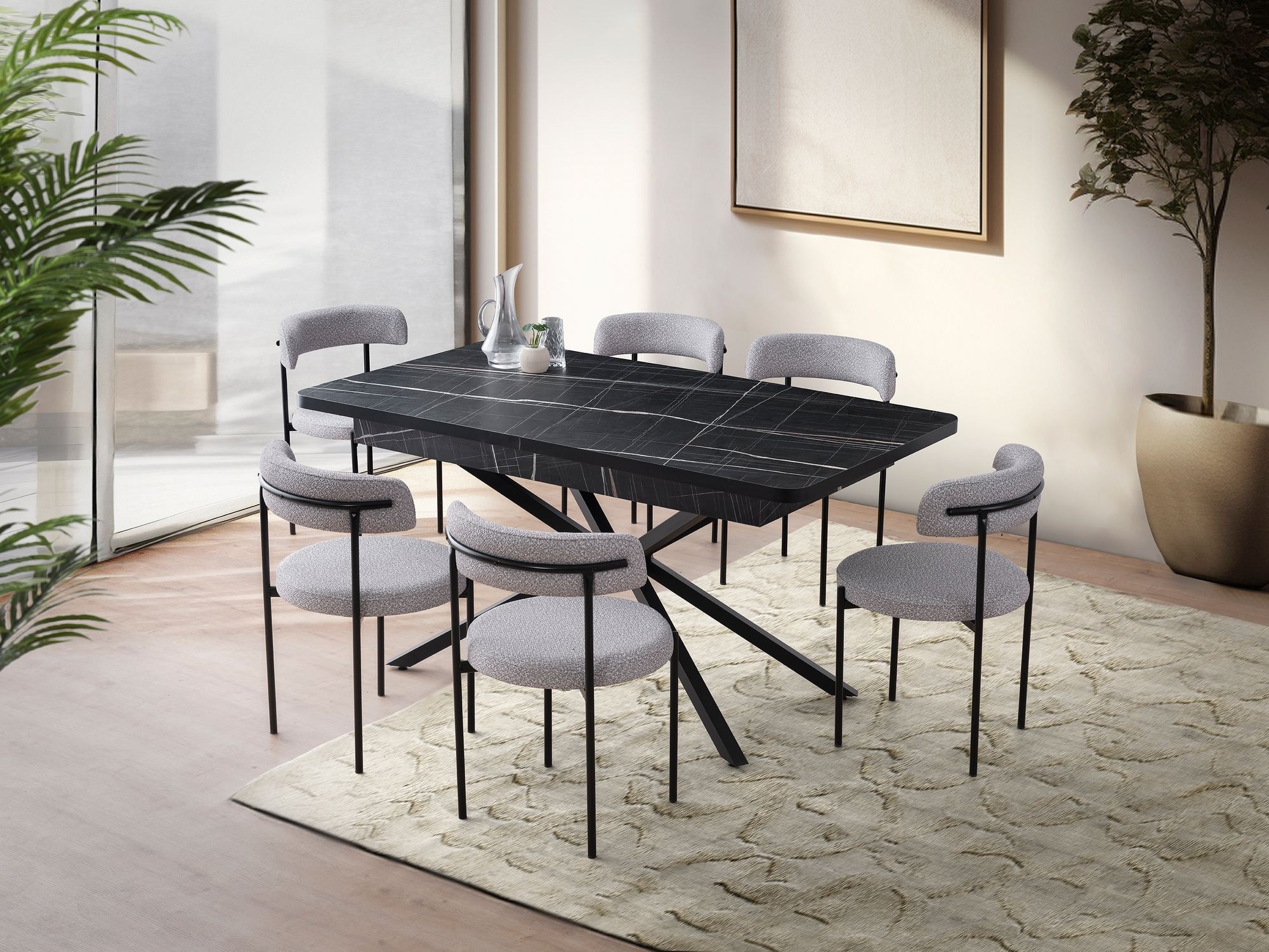 Mesa Kailua 2624 (Mármol negro)