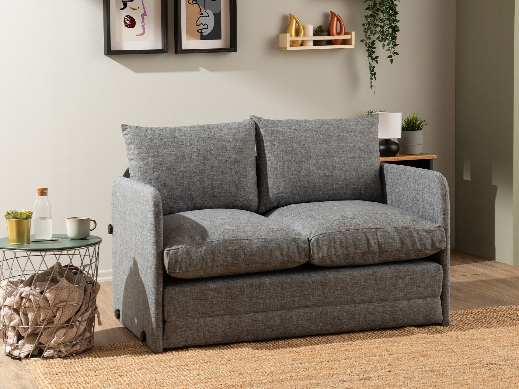 Sofá cama Altadena 612 (Gris)