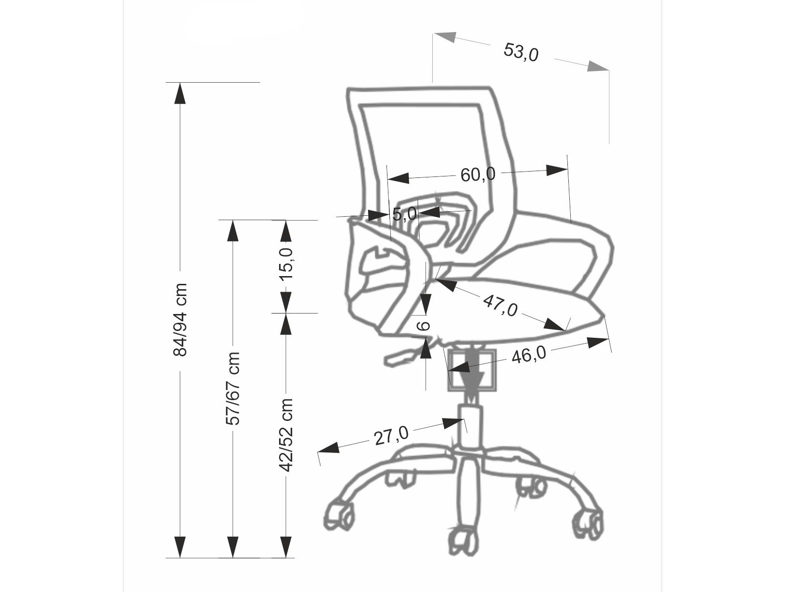 Silla de oficina Houston 2000