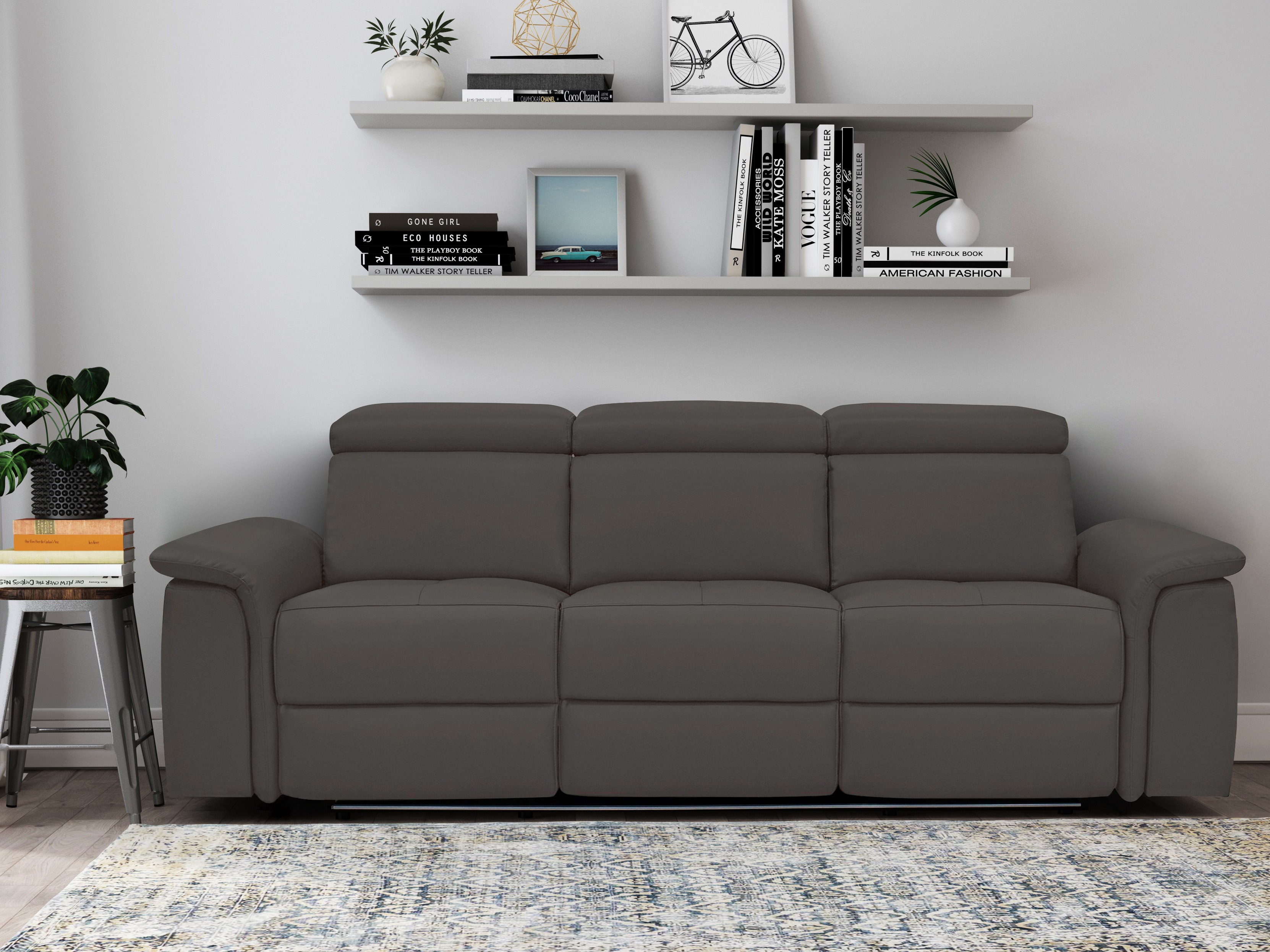 Sofá reclinable Denton 1363 (Marrón)