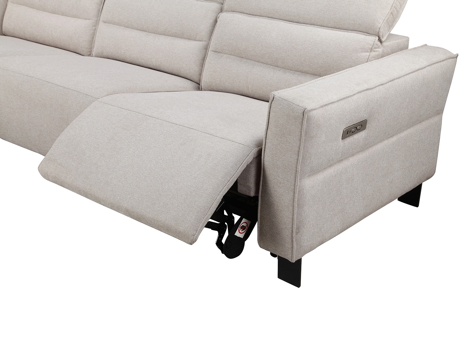 Sillón reclinable de ángulo suave Denton 1486 (Crema)