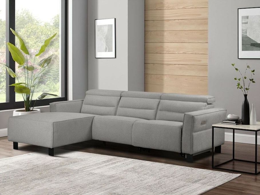 Sillón reclinable de ángulo suave Denton 1486 (Gris claro)