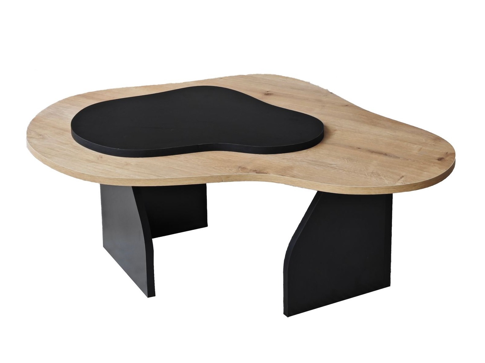 Mesa de centro Kailua 2633 (Roble + Negro)