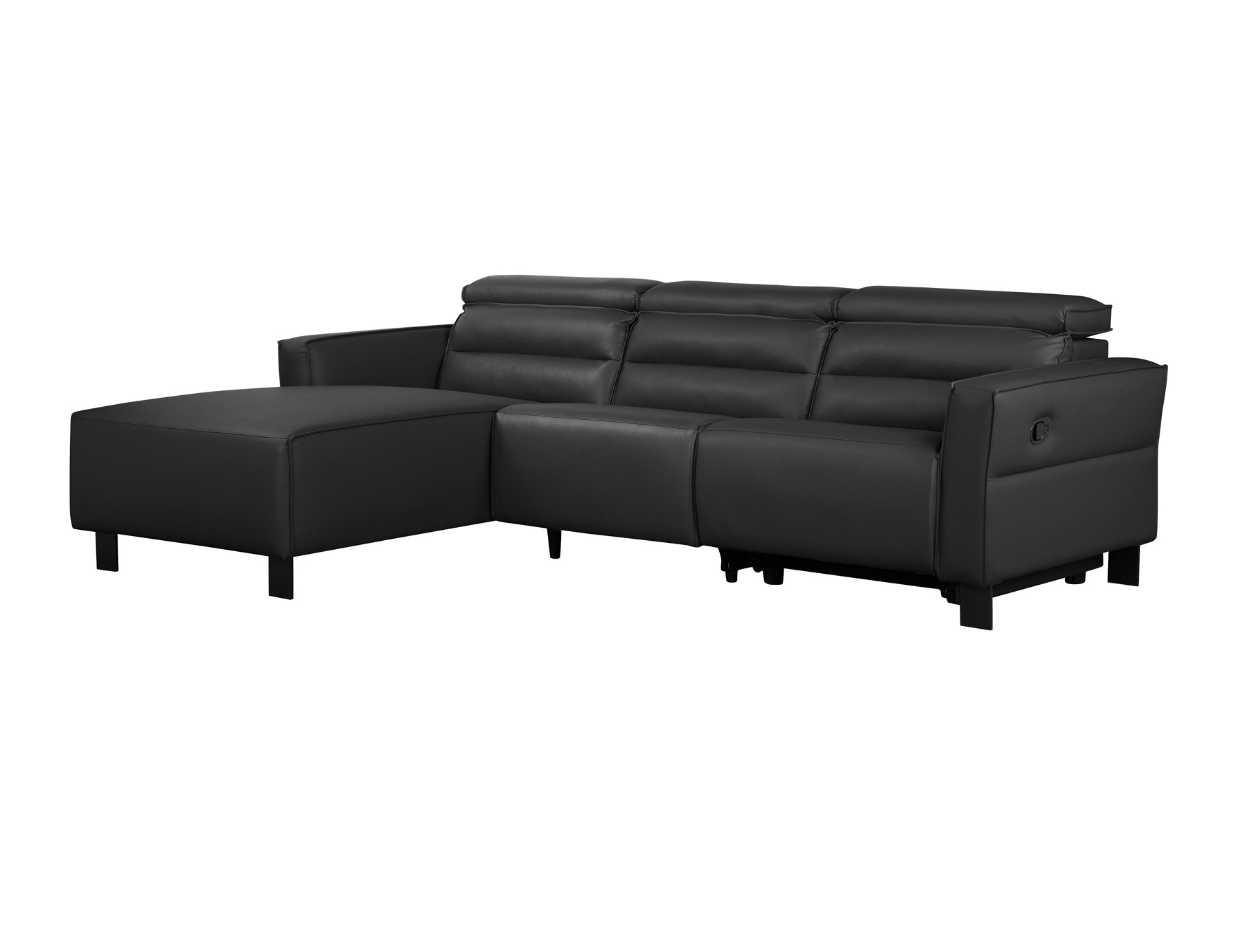 Sillón reclinable de ángulo suave Denton 1487 (Negro)