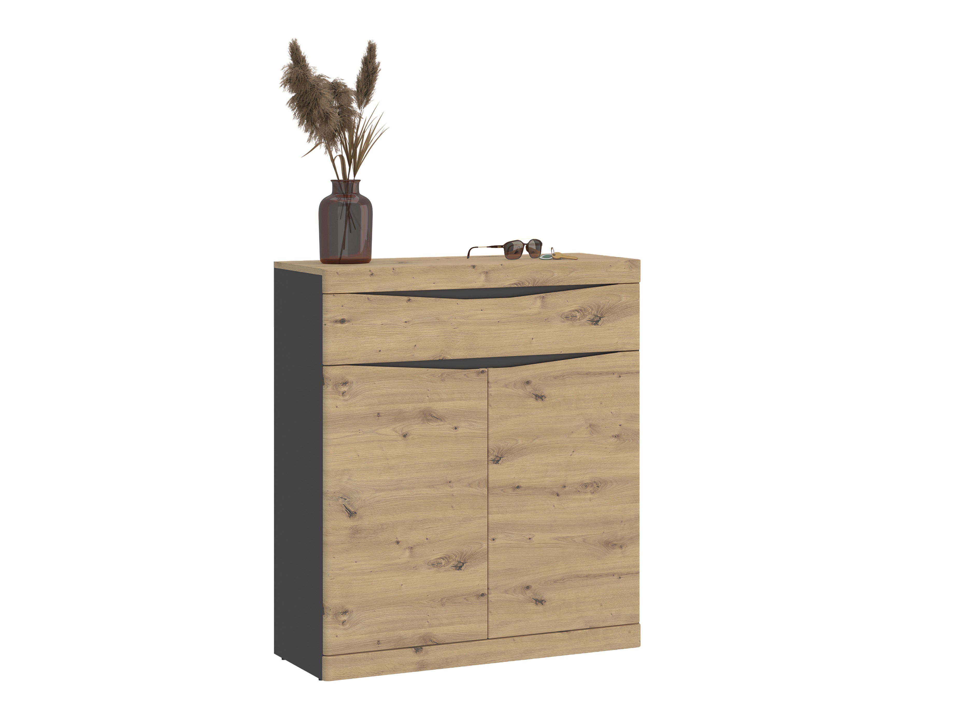 Cómoda Venlori 115 (Roble Artisan + Antracita)