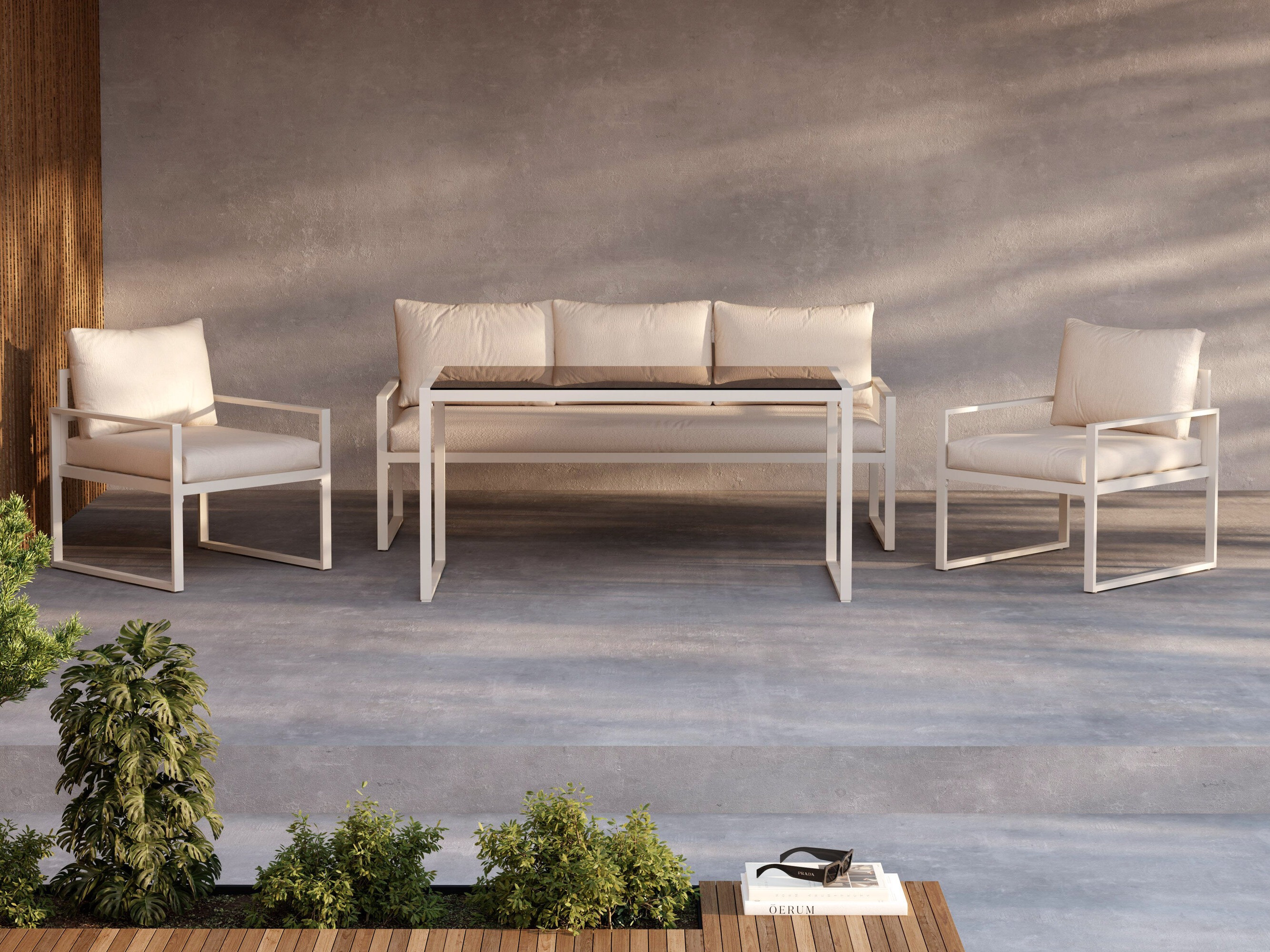 Conjunto de muebles de exterior Dallas 4733 (Beige)